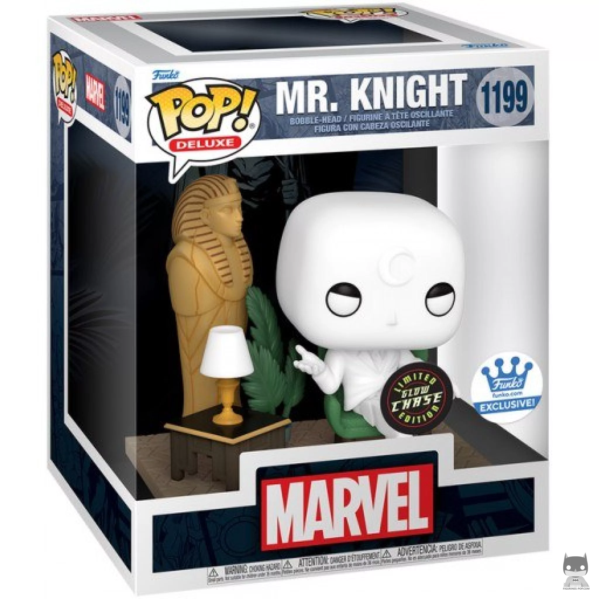Figura Funko Pop! Mr. Knight (Chase & Brilla en la oscuridad) en su caja