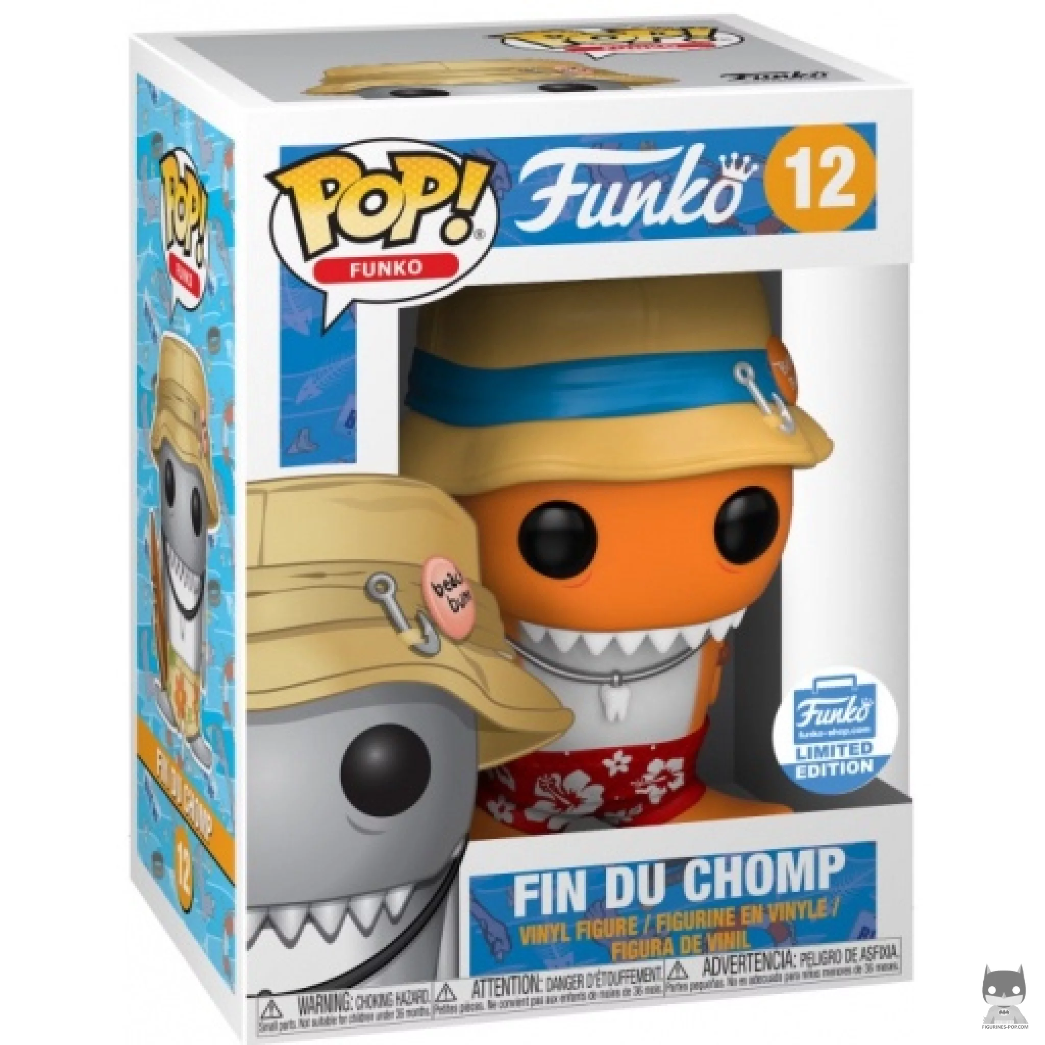 Figura Funko Pop! Fin Du Chomp (Naranja) en su caja