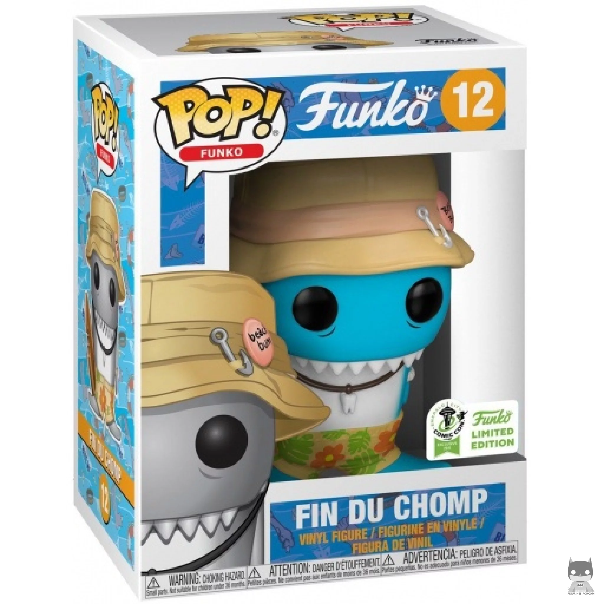 Figura Funko Pop! Fin DuChomp (Azul) en su caja