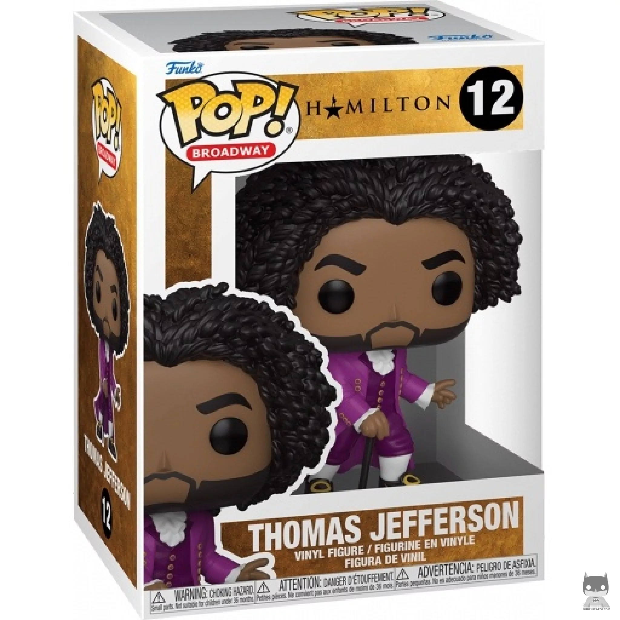 Figura Funko Pop! Thomas Jefferson en su caja