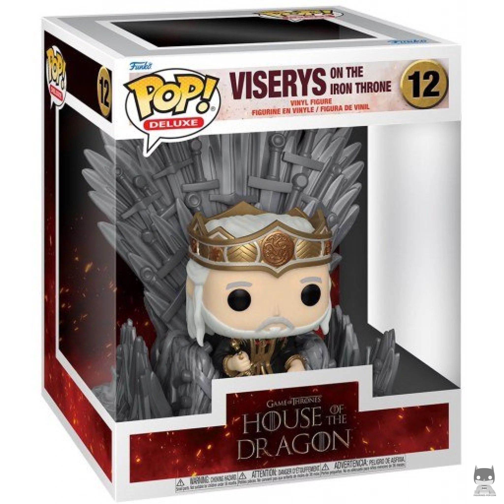 Figura Funko Pop! Viserys en el Trono de Hierro en su caja
