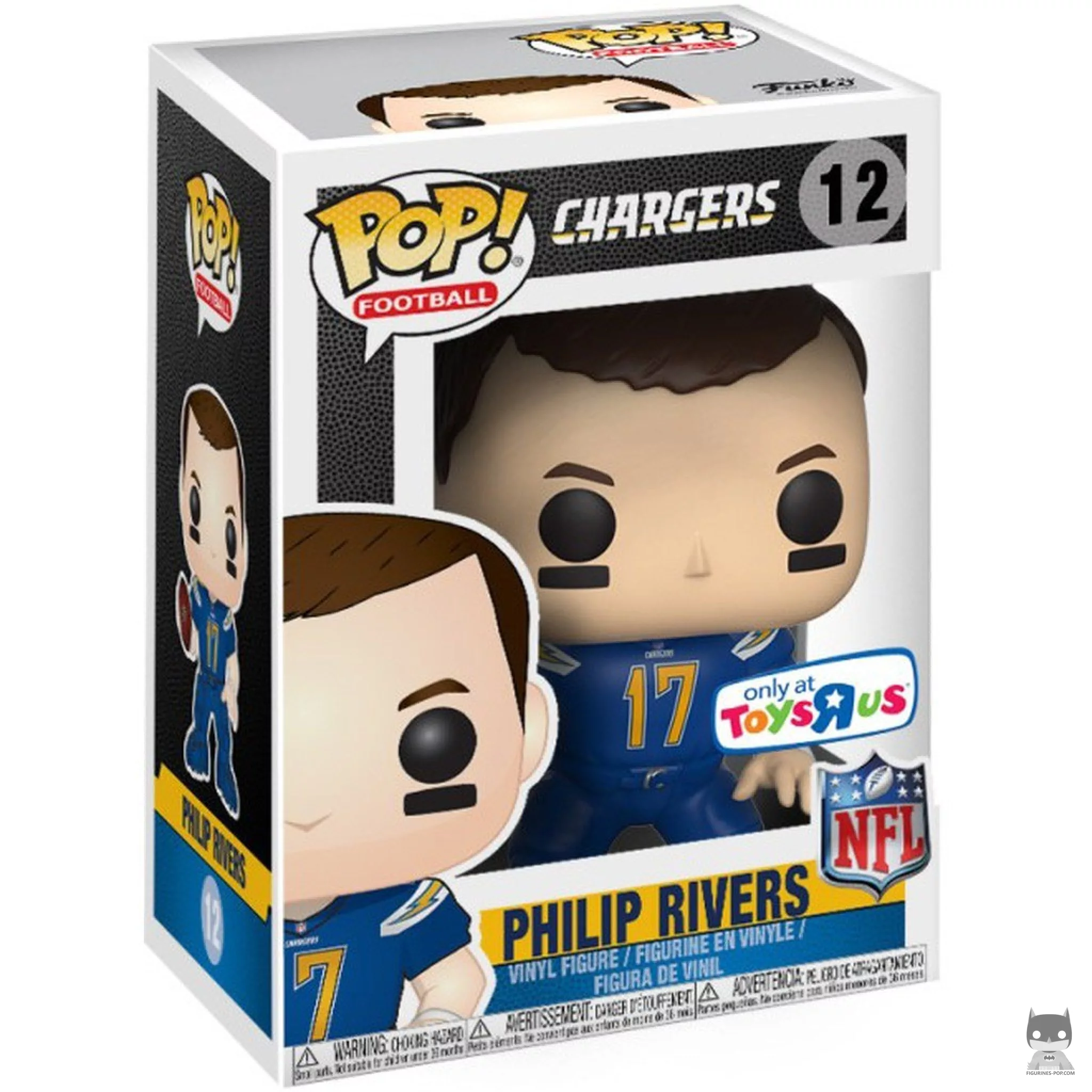 Figura Funko Pop! Philip Rivers en su caja