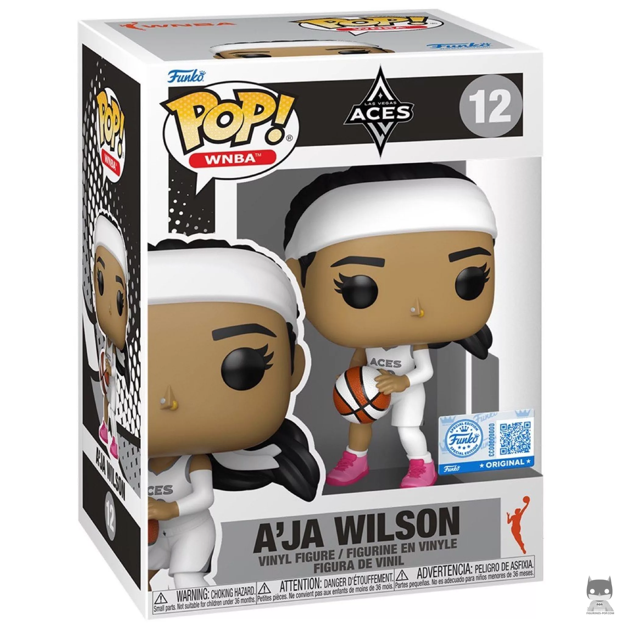 Figura Funko Pop! A'ja Wilson en su caja