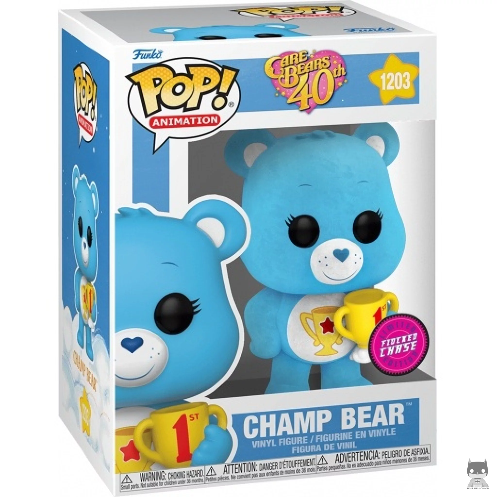 Figura Funko Pop! Champ Bear (Chase & Flocado) en su caja