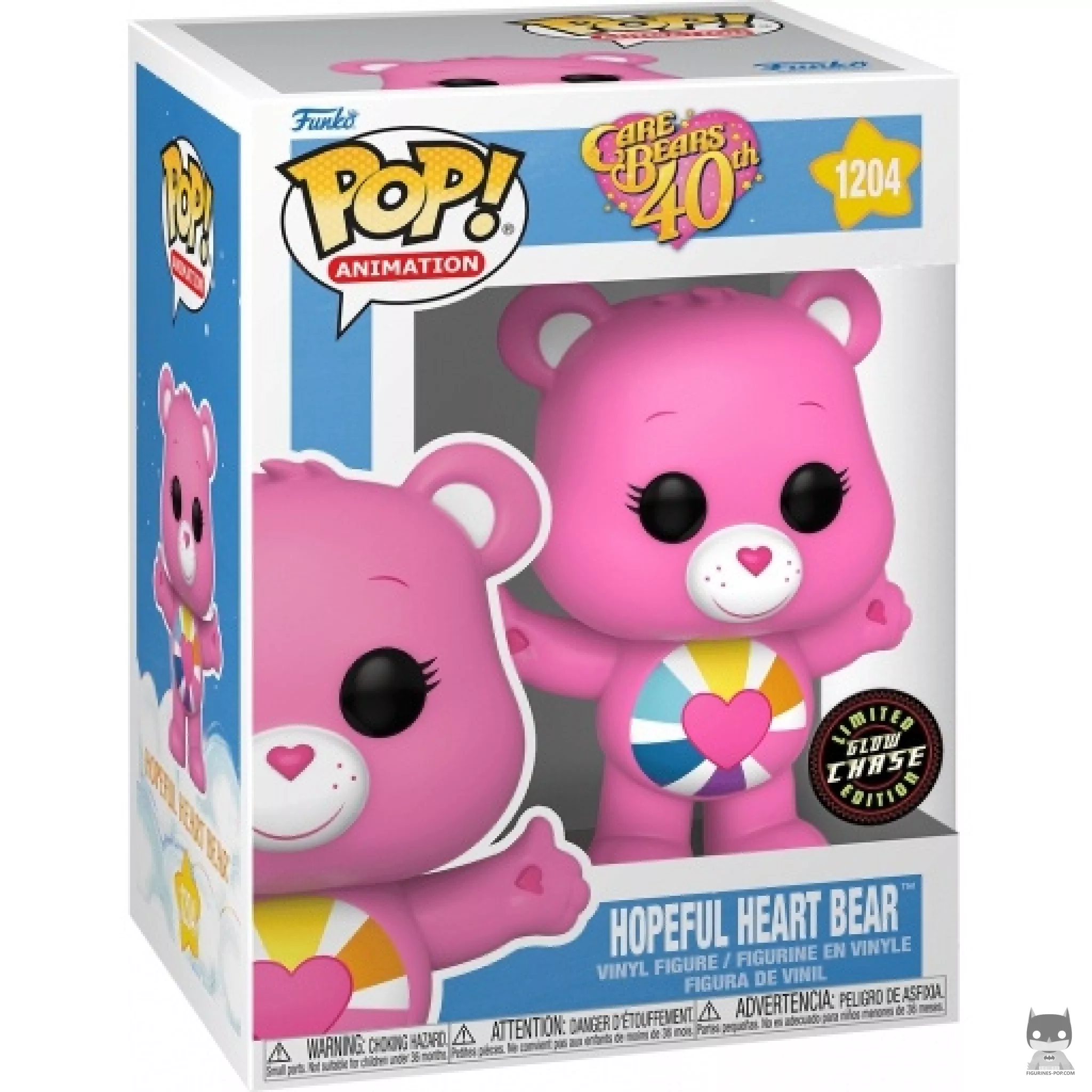Figura Funko Pop! Hopeful Heart Bear (Chase & Brilla en la oscuridad) en su caja
