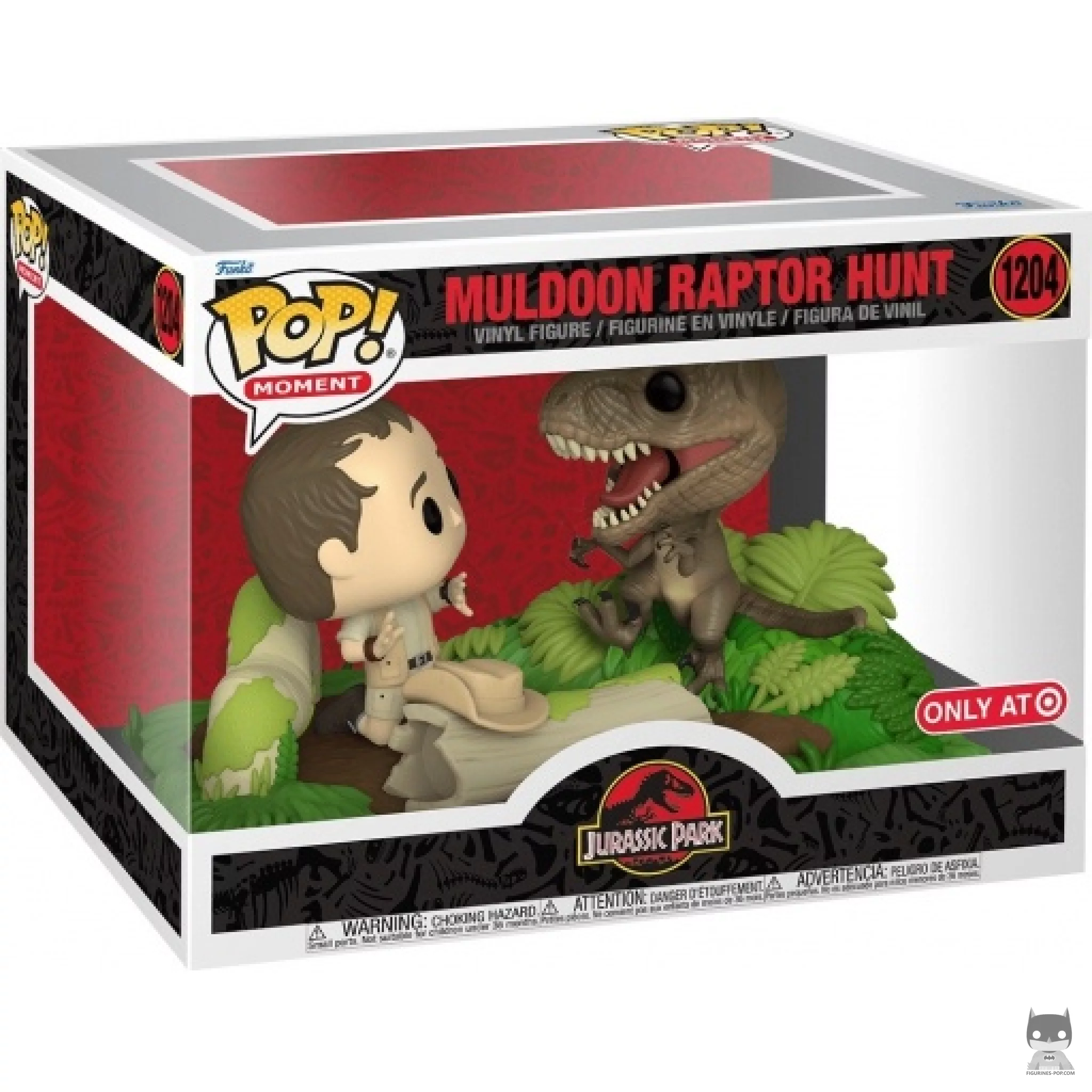 Figura Funko Pop! Muldoon & la caza del raptor en su caja