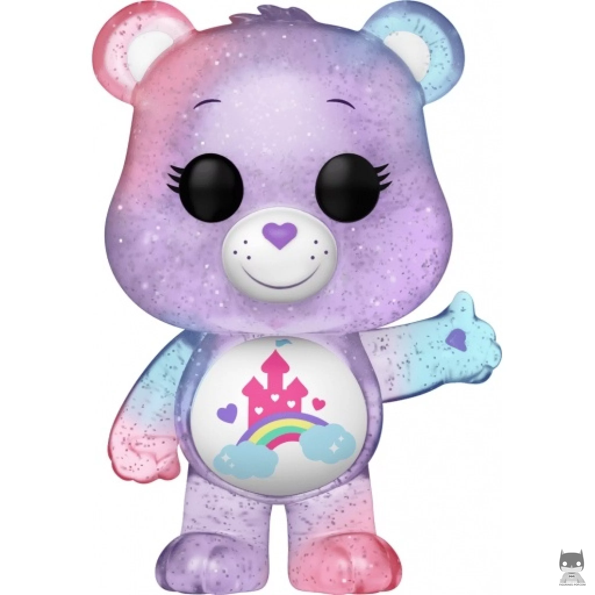 Figura Funko Pop! Care-A-Lot Bear (Chase, Translúcido & Brilla en la oscuridad) (Osos amorosos)