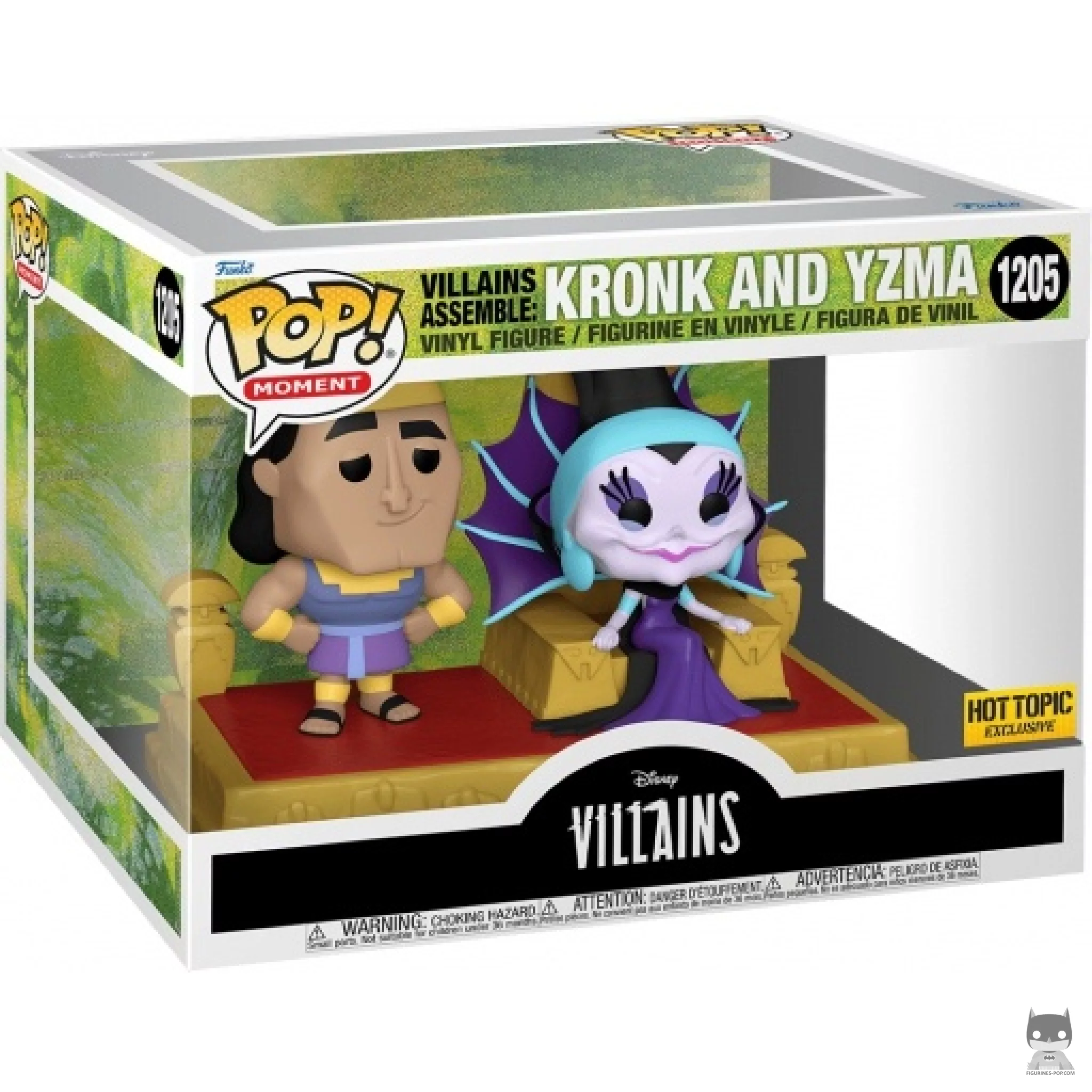 Figura Funko Pop! Villanos unidos: Yzma & Kronk en el trono en su caja