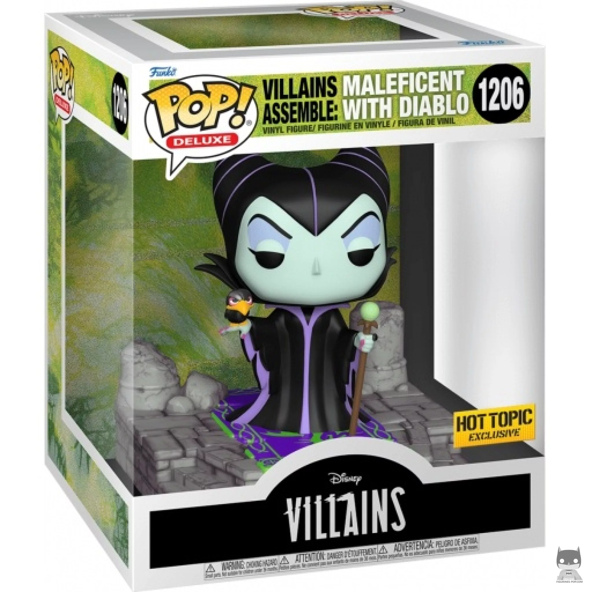 Figura Funko Pop! Maléfica con Diablo en su caja