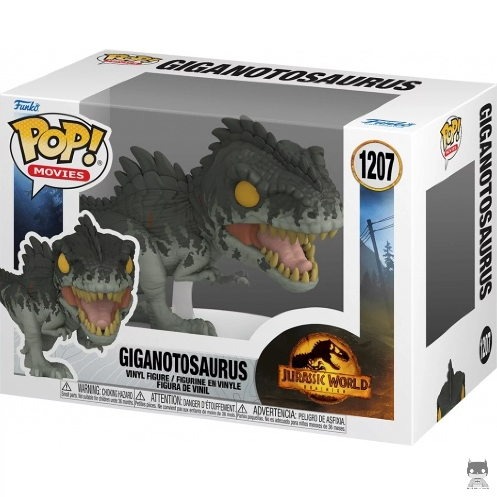 Figura Funko Pop! Giganotosaurus en su caja