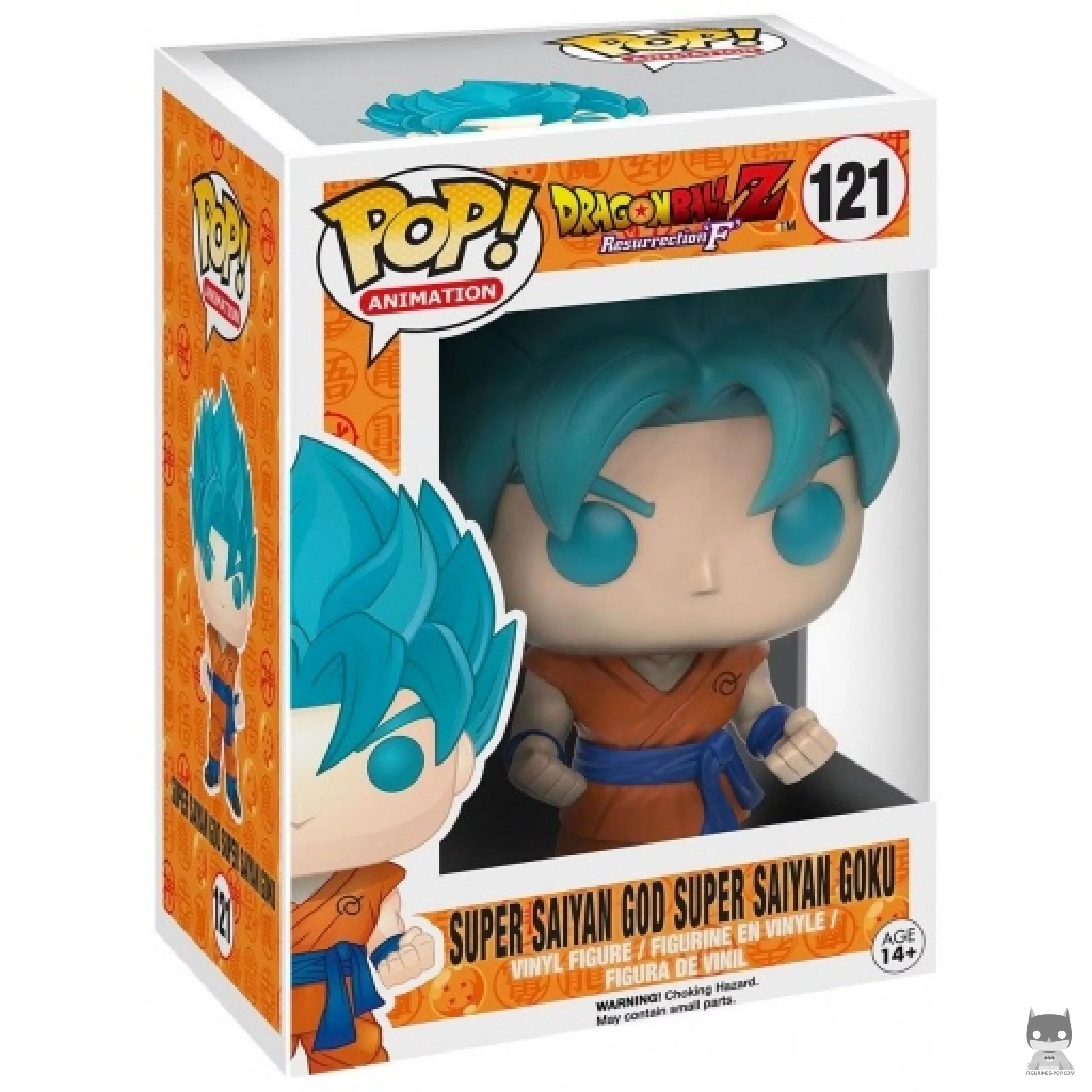 Figura Funko Pop! Goku Super Saiyan God Super Saiyan en su caja