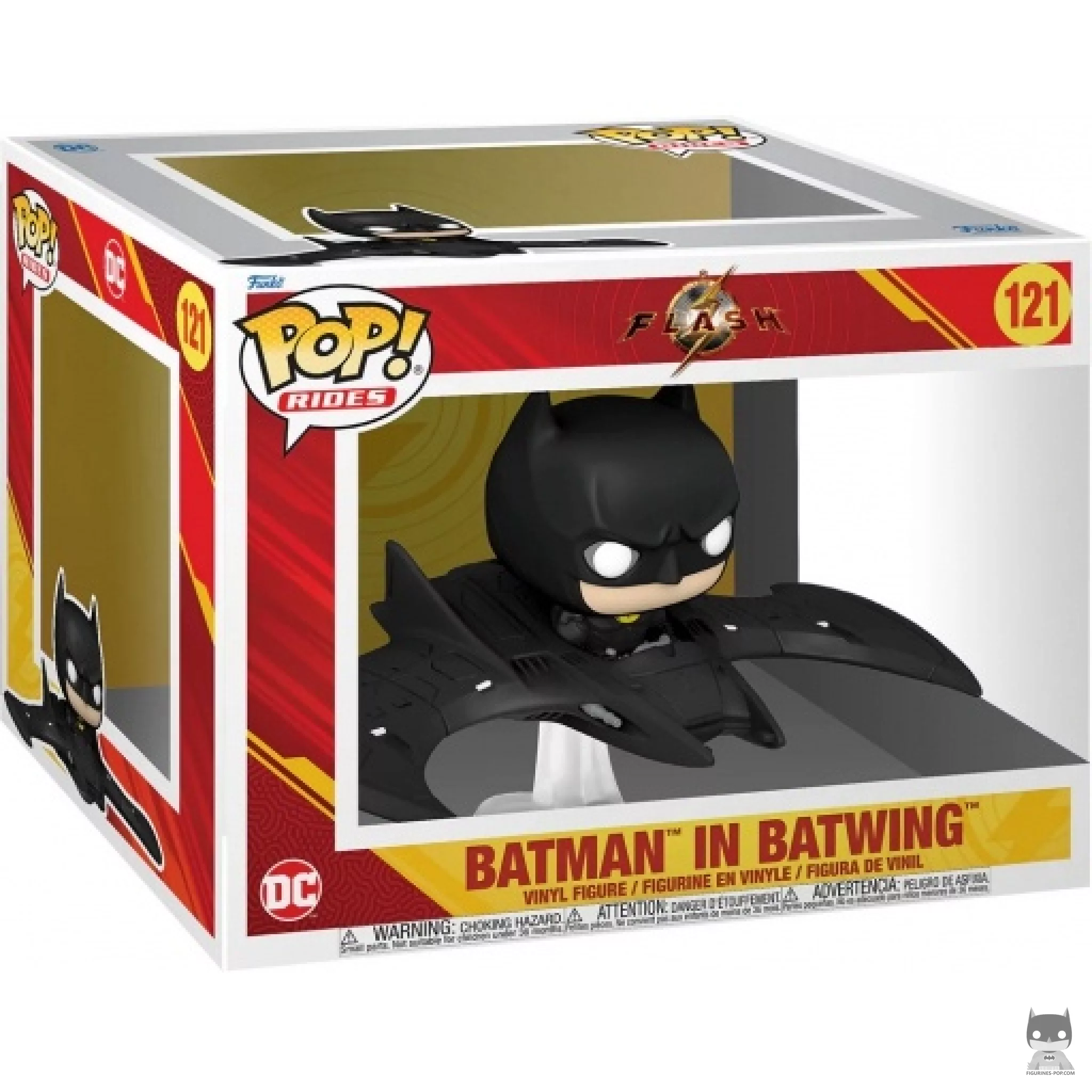 Figura Funko Pop! Batman en el Batwing en su caja