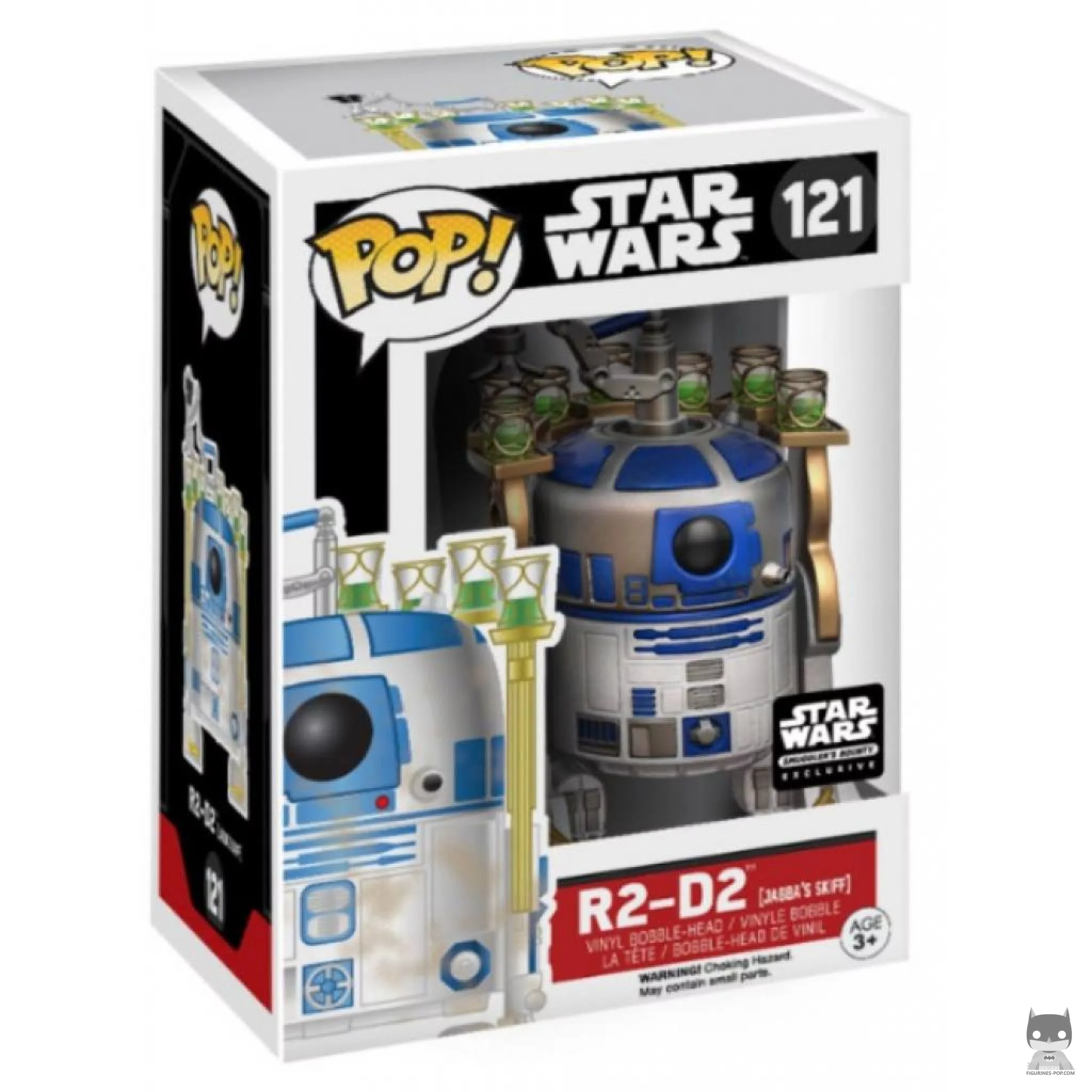 Figura Funko Pop! R2-D2 en el esquife de Jabba en su caja