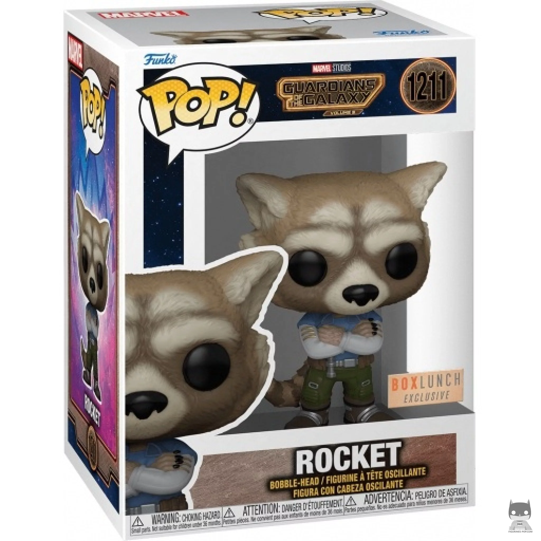 Figura Funko Pop! Rocket en su caja