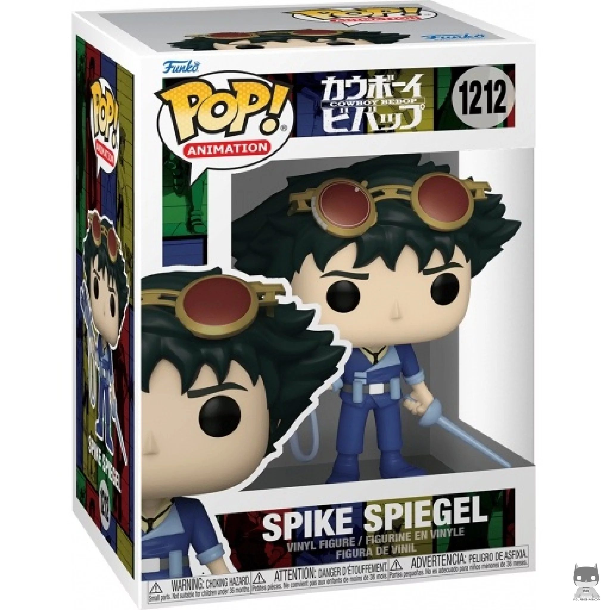 Figura Funko Pop! Spike Spiegel en su caja