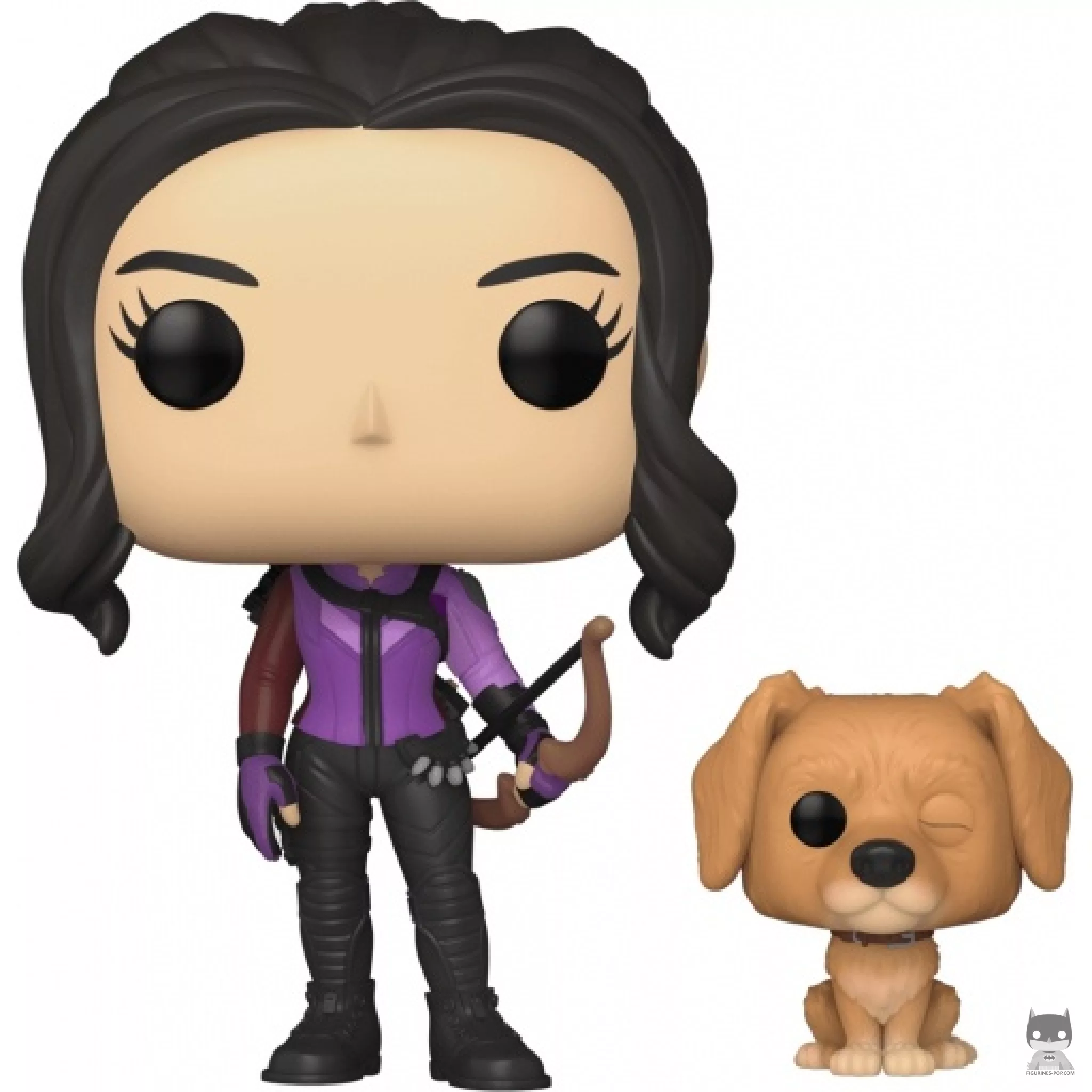 Figura Funko Pop! Kate Bishop con Lucky el perro de la pizza (Ojo de Halcón)