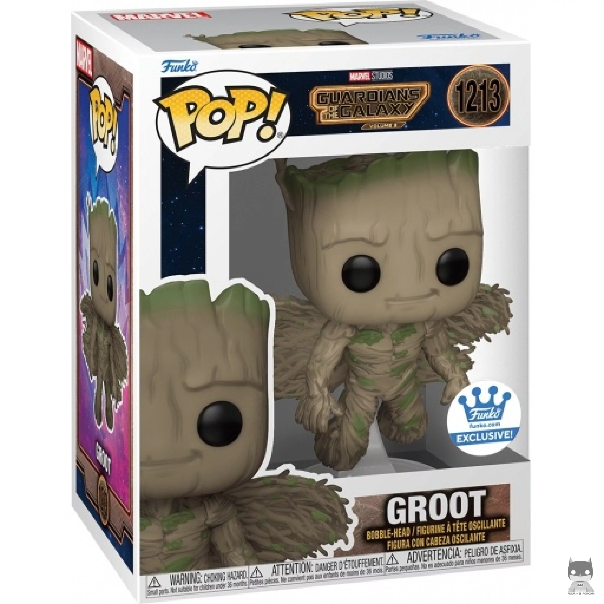 Figura Funko Pop! Groot con alas en su caja