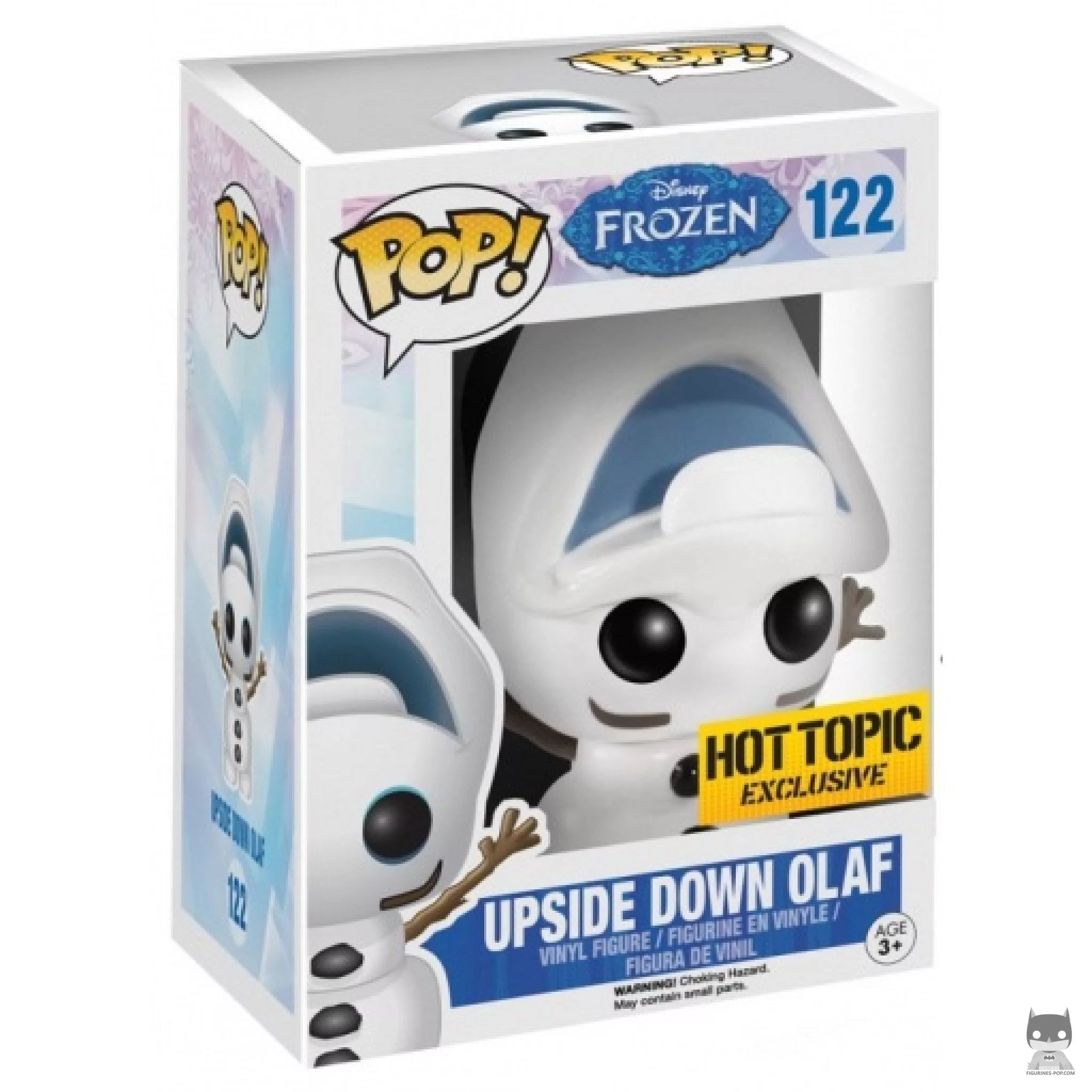 Figura Funko Pop! Olaf bocabajo en su caja