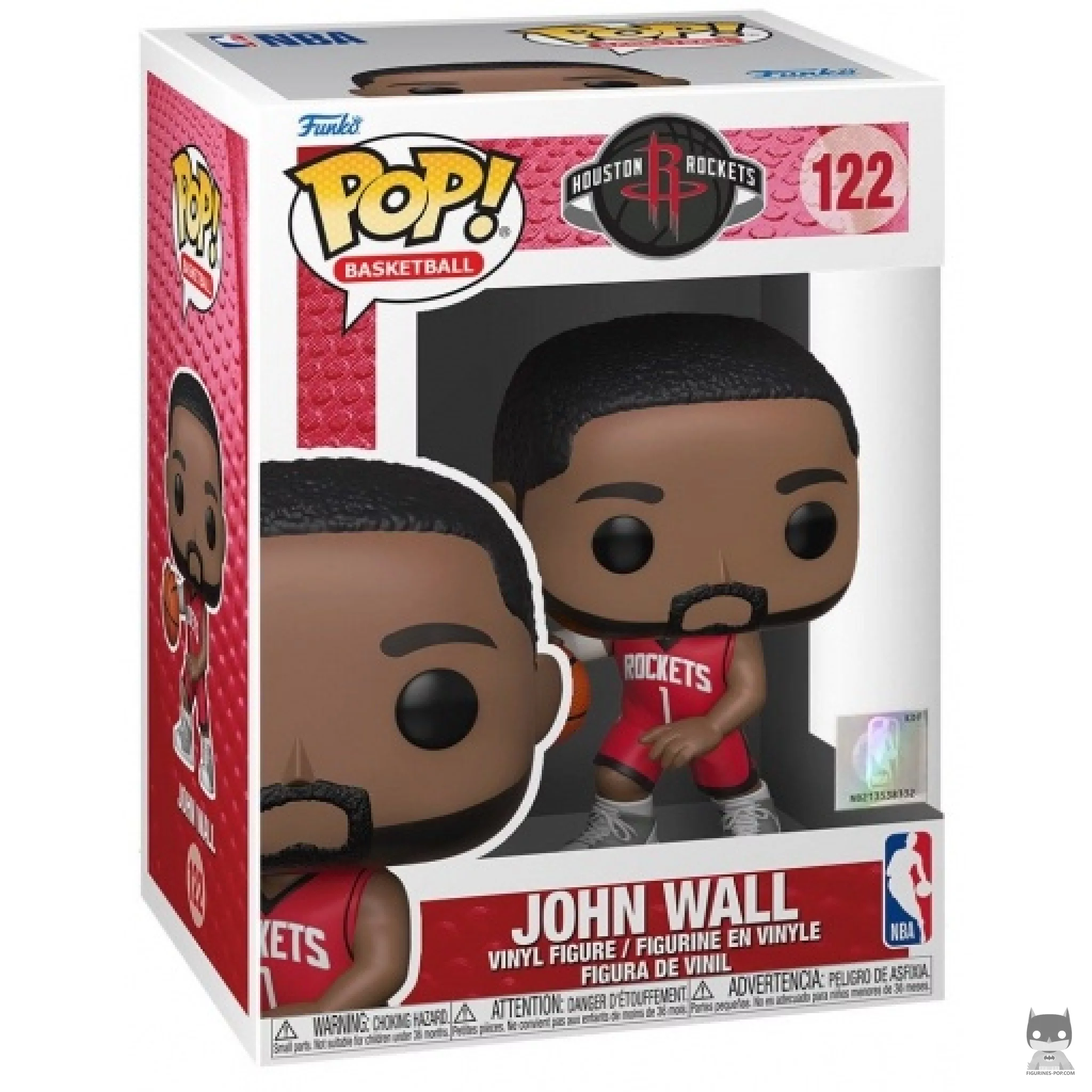 Figura Funko Pop! John Wall (Rockets) en su caja