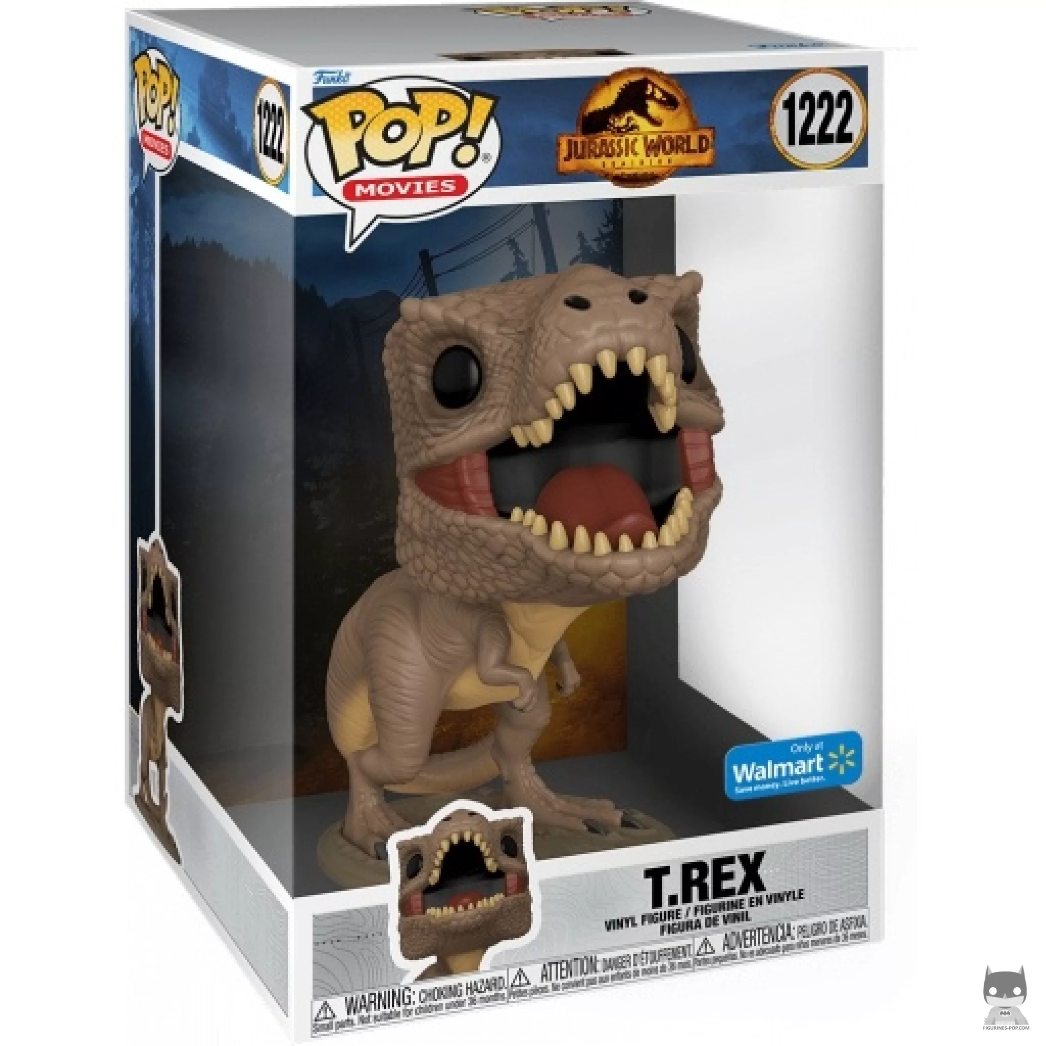 Figura Funko Pop! T. rex (Supersized) en su caja