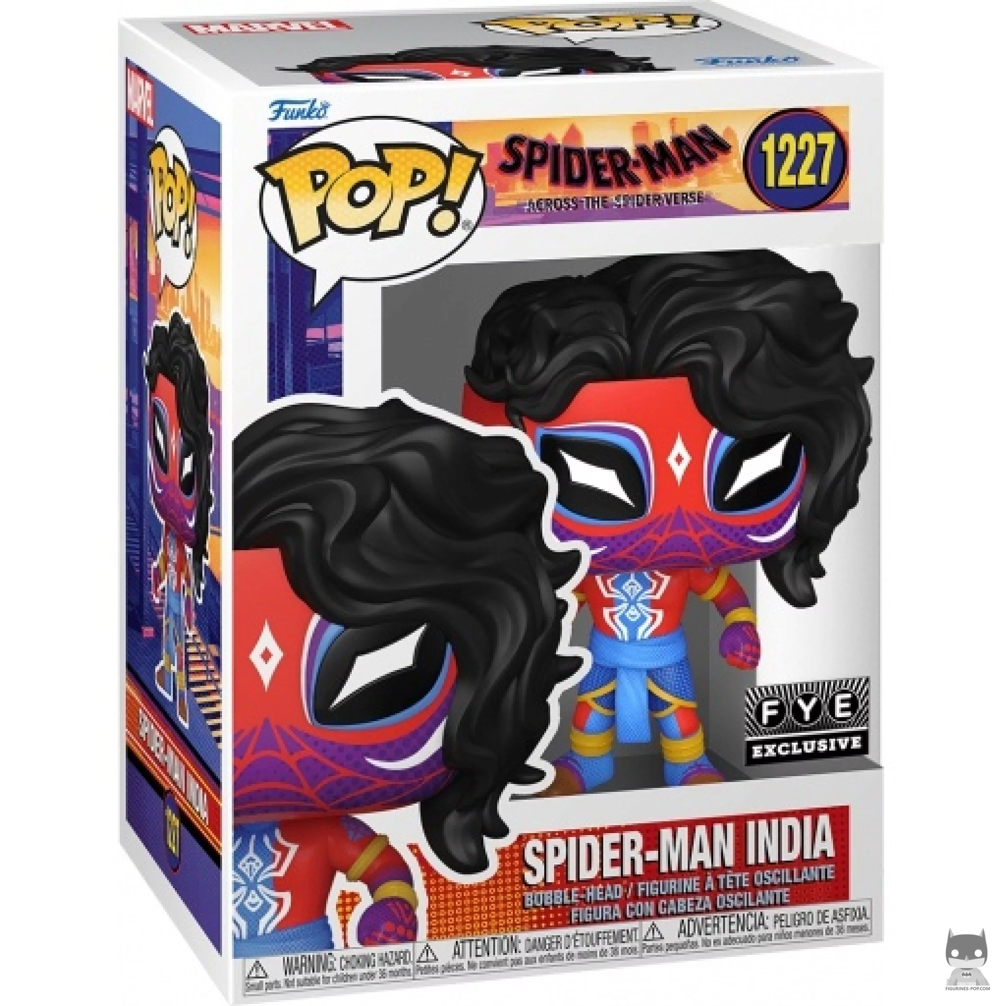 Figura Funko Pop! Spider-Man India (Deco) en su caja
