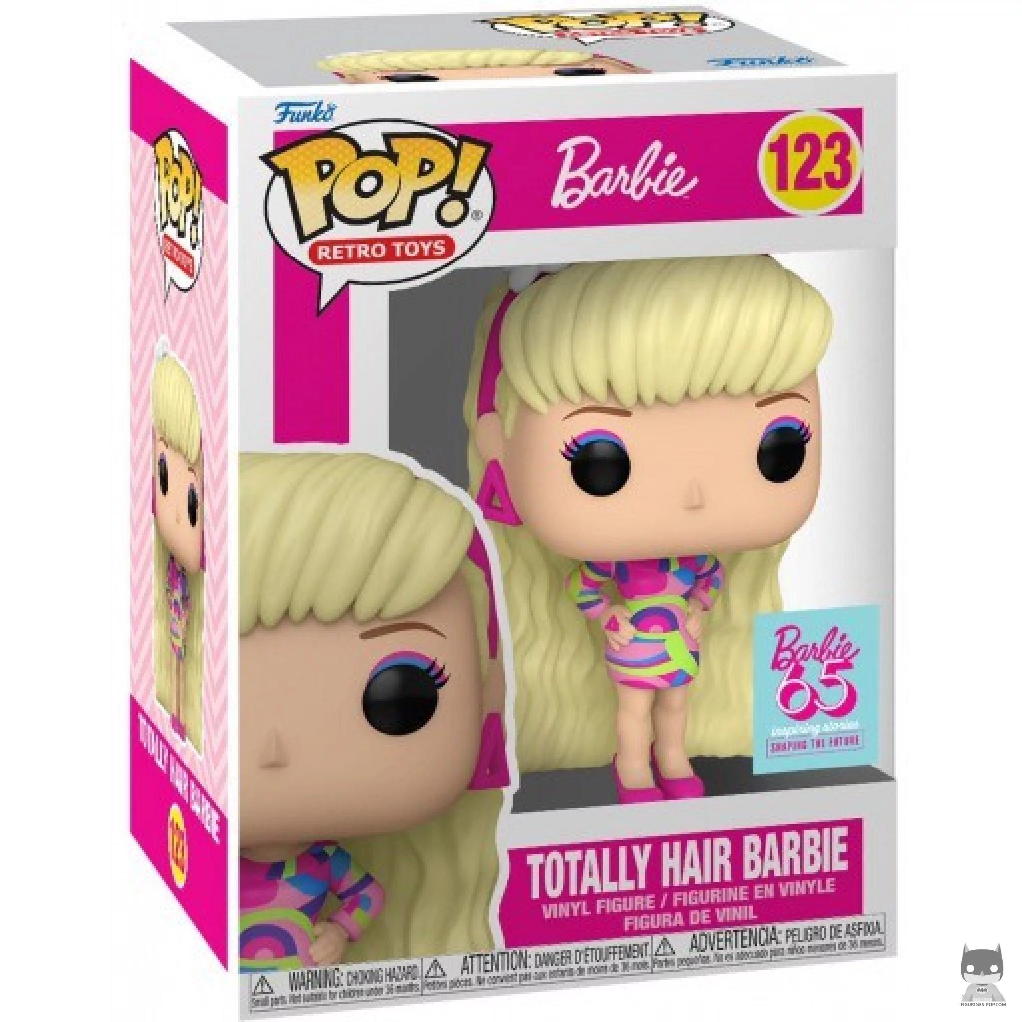 Figura Funko Pop! Barbie Totally Hair en su caja