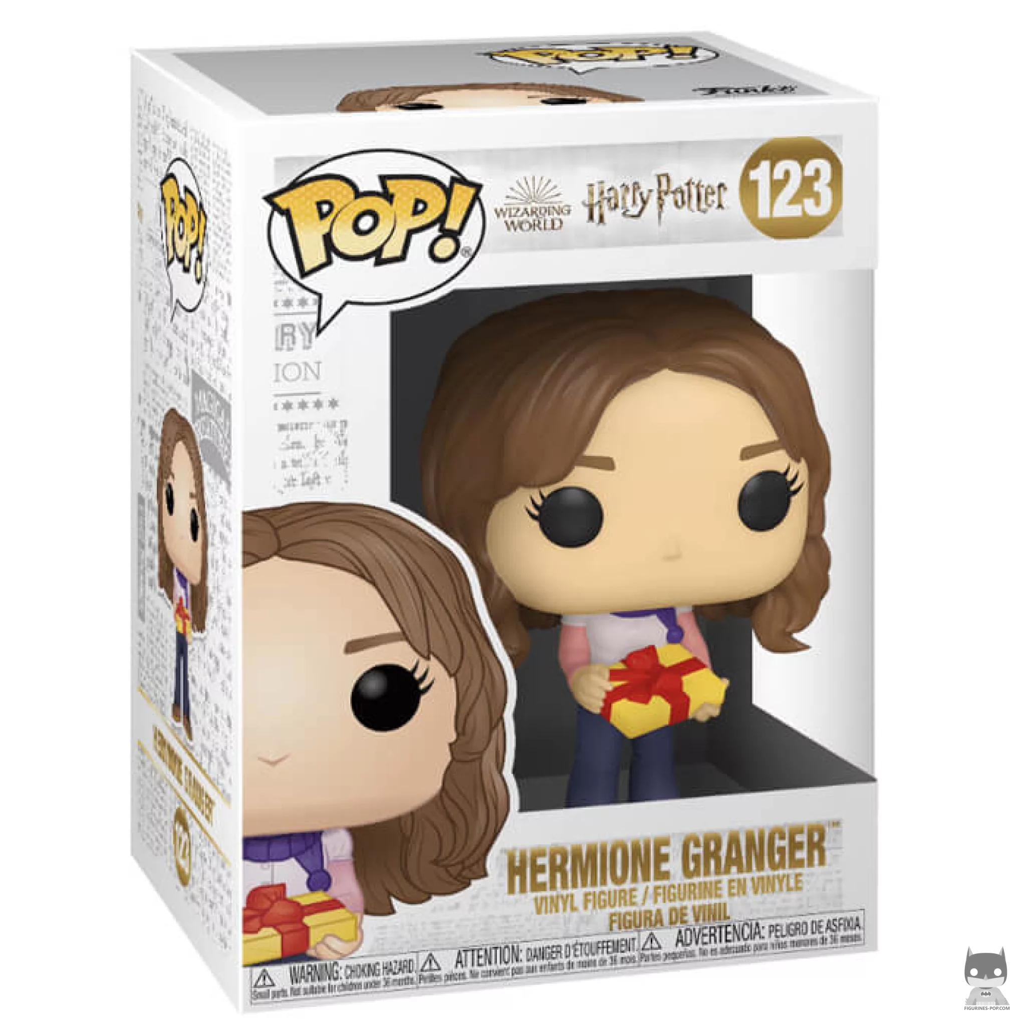Figura Funko Pop! Hermione Granger (Navidad) en su caja