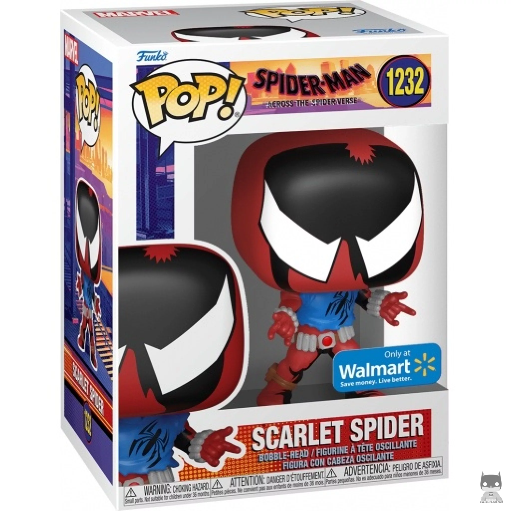 Figura Funko Pop! Scarlet Spider en su caja