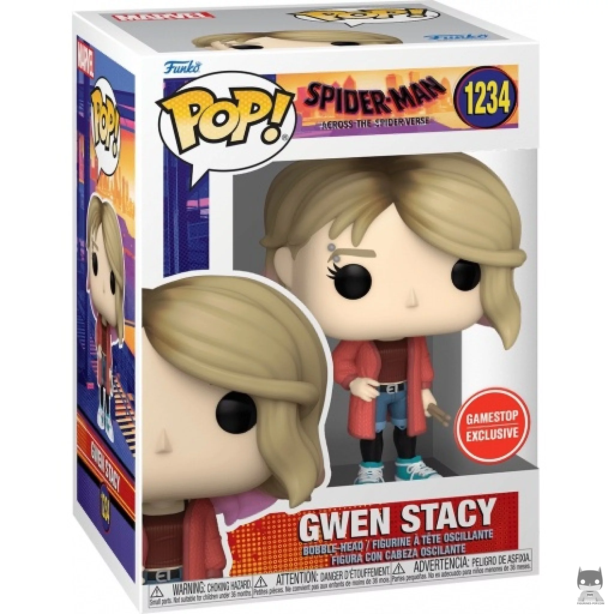 Figura Funko Pop! Gwen Stacy en su caja