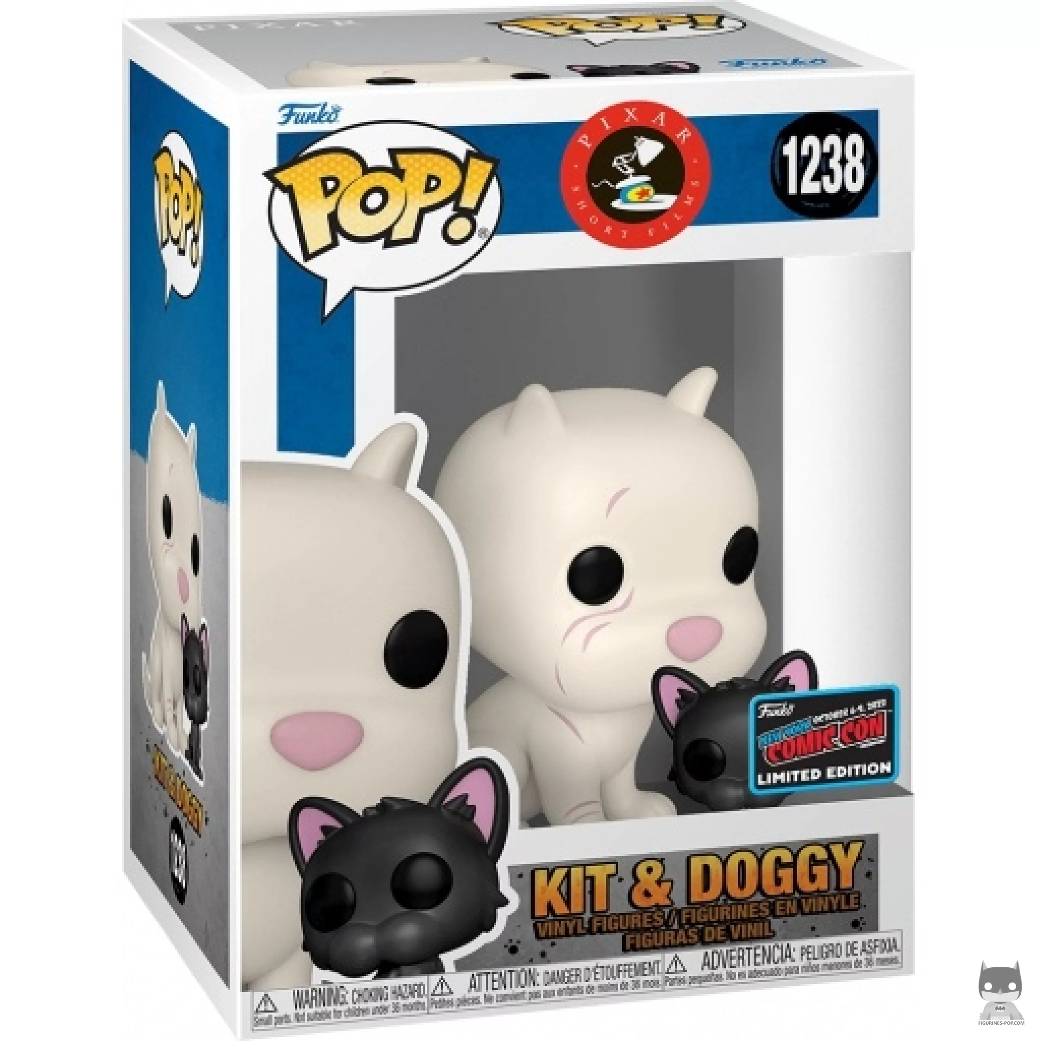 Figura Funko Pop! Kit & Doggy en su caja