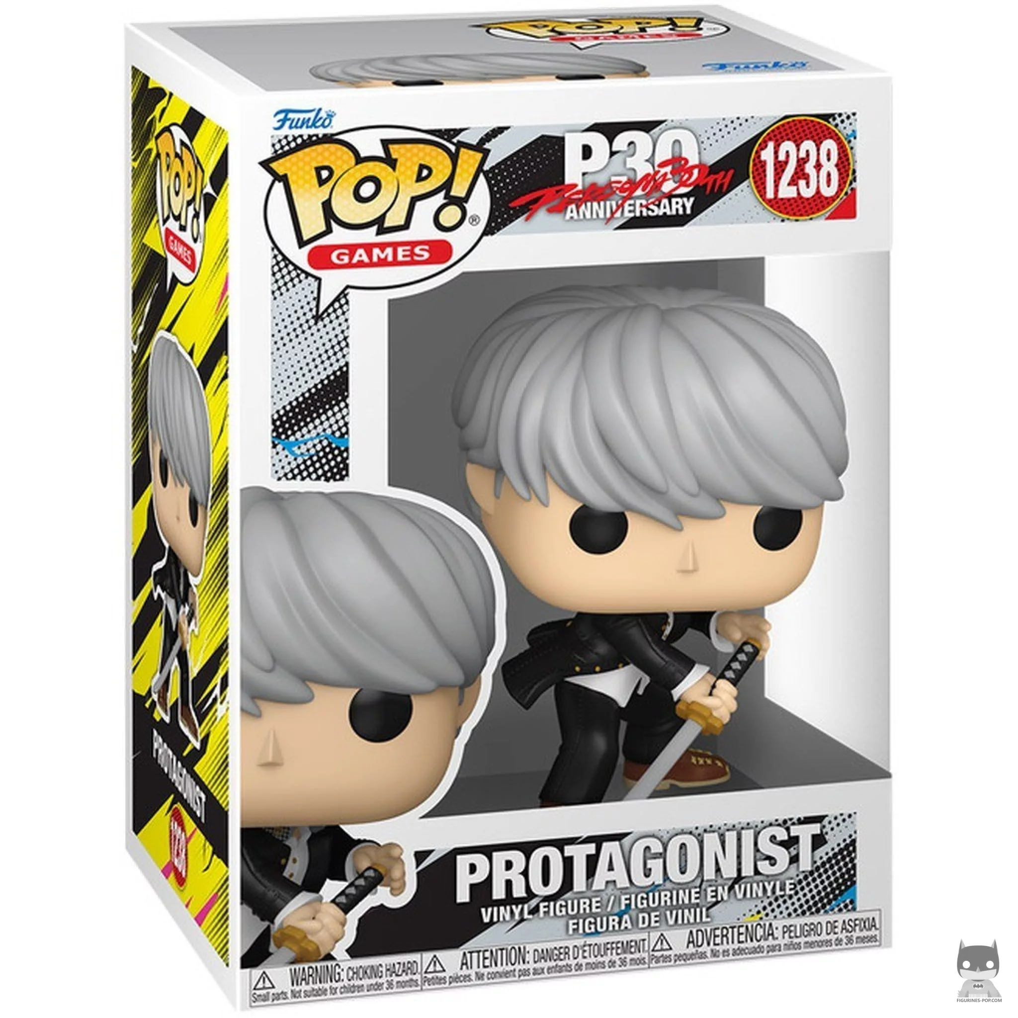 Figura Funko Pop! Protagonista (Persona 4) (30.º aniversario) en su caja