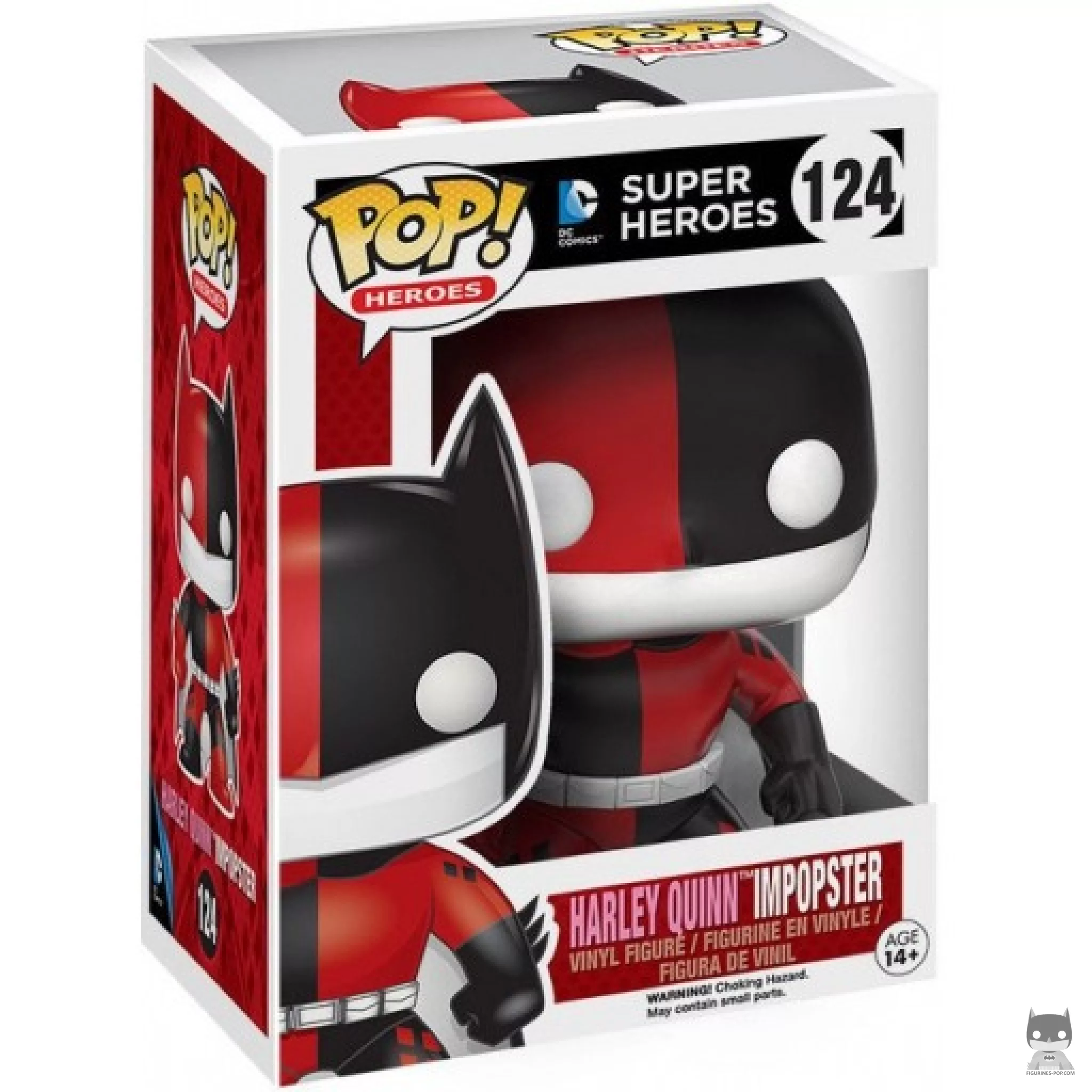 Figura Funko Pop! Batman como Harley Quinn en su caja