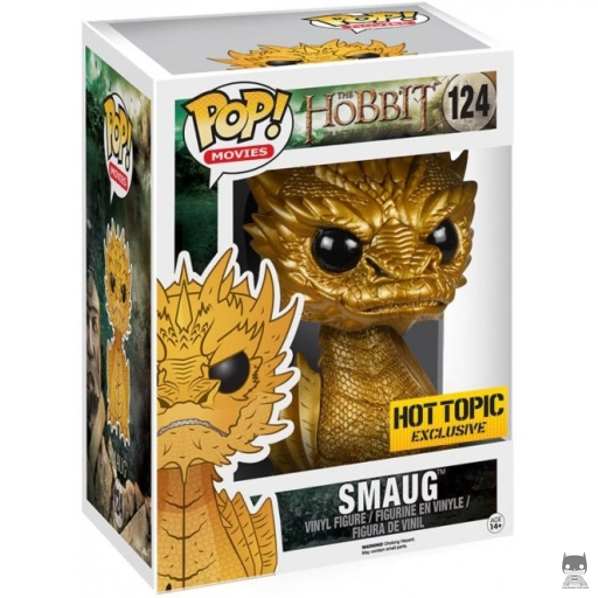 Figura Funko Pop! Smaug (Dorado) (Supersized) en su caja