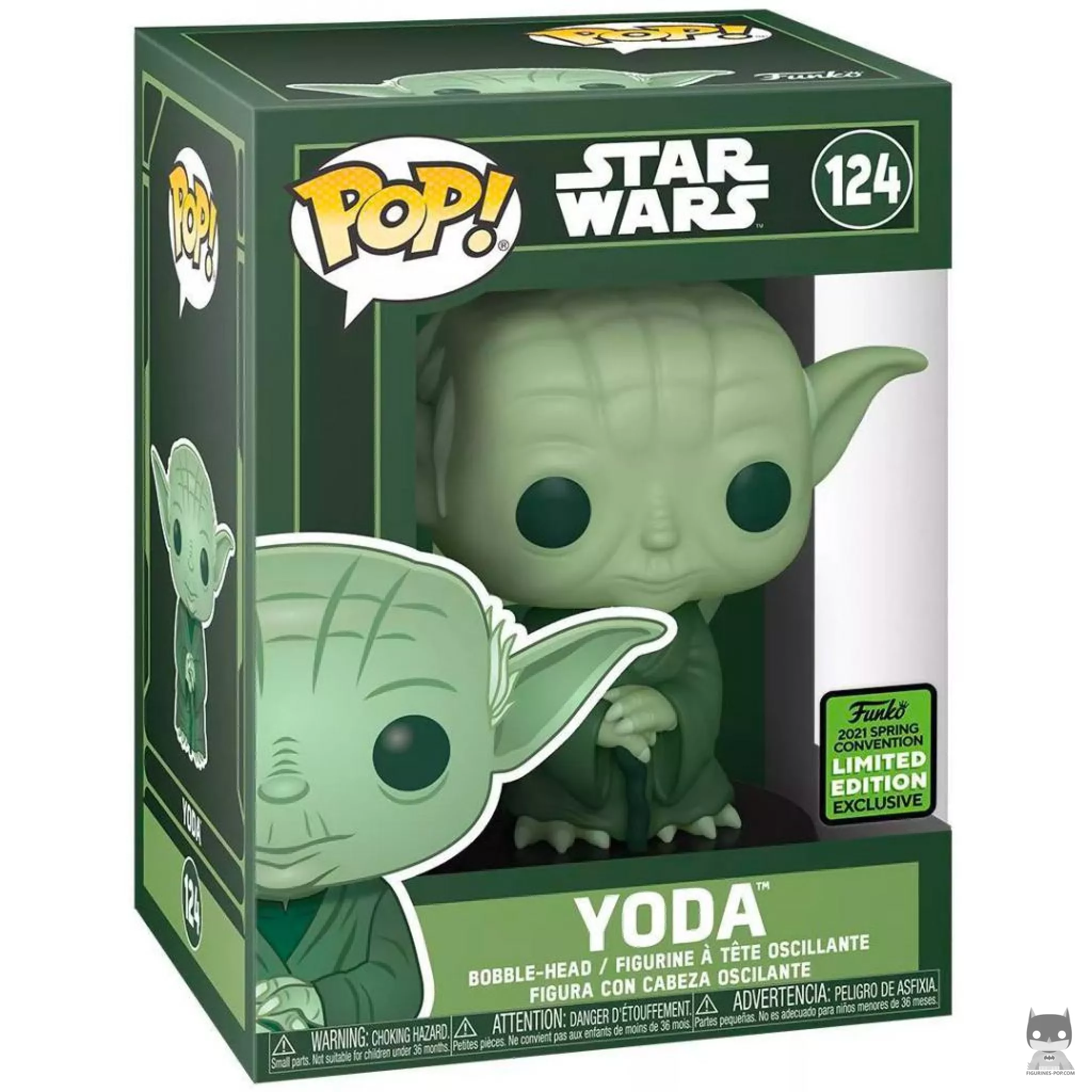 Figura Funko Pop! Yoda en su caja