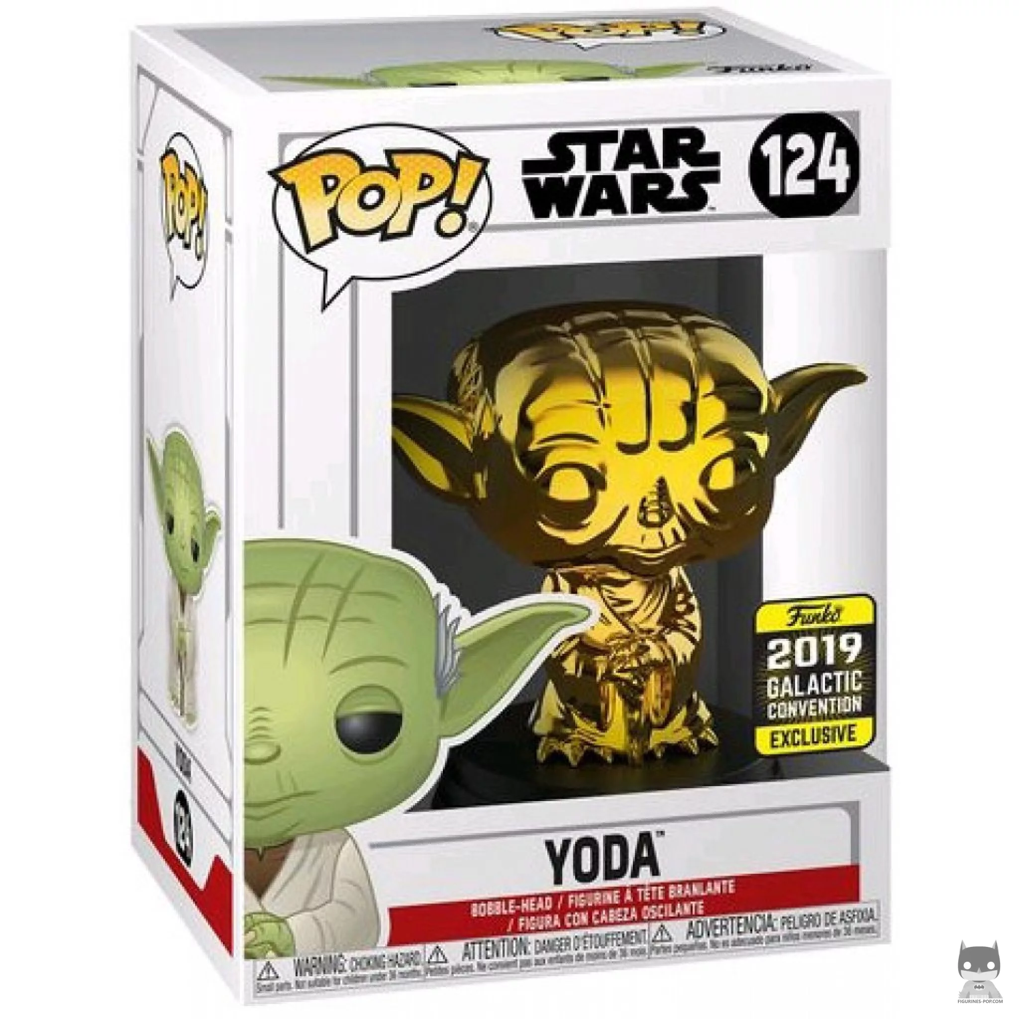 Figura Funko Pop! Yoda (Dorado) en su caja