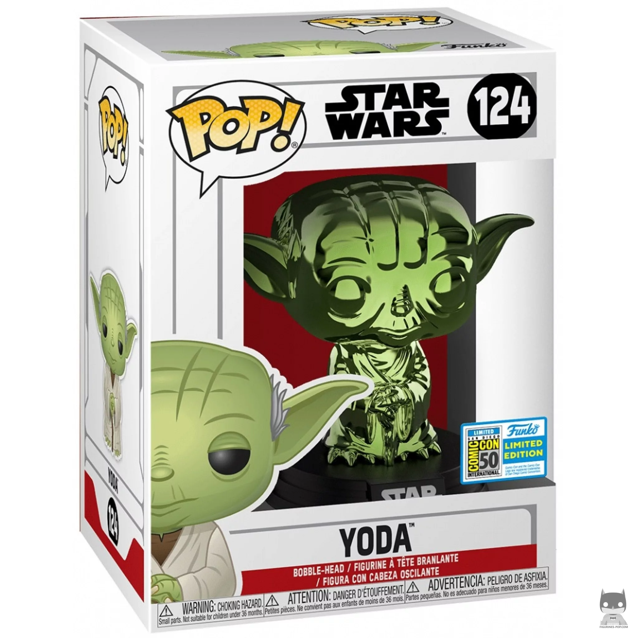 Figura Funko Pop! Yoda (Verde) en su caja