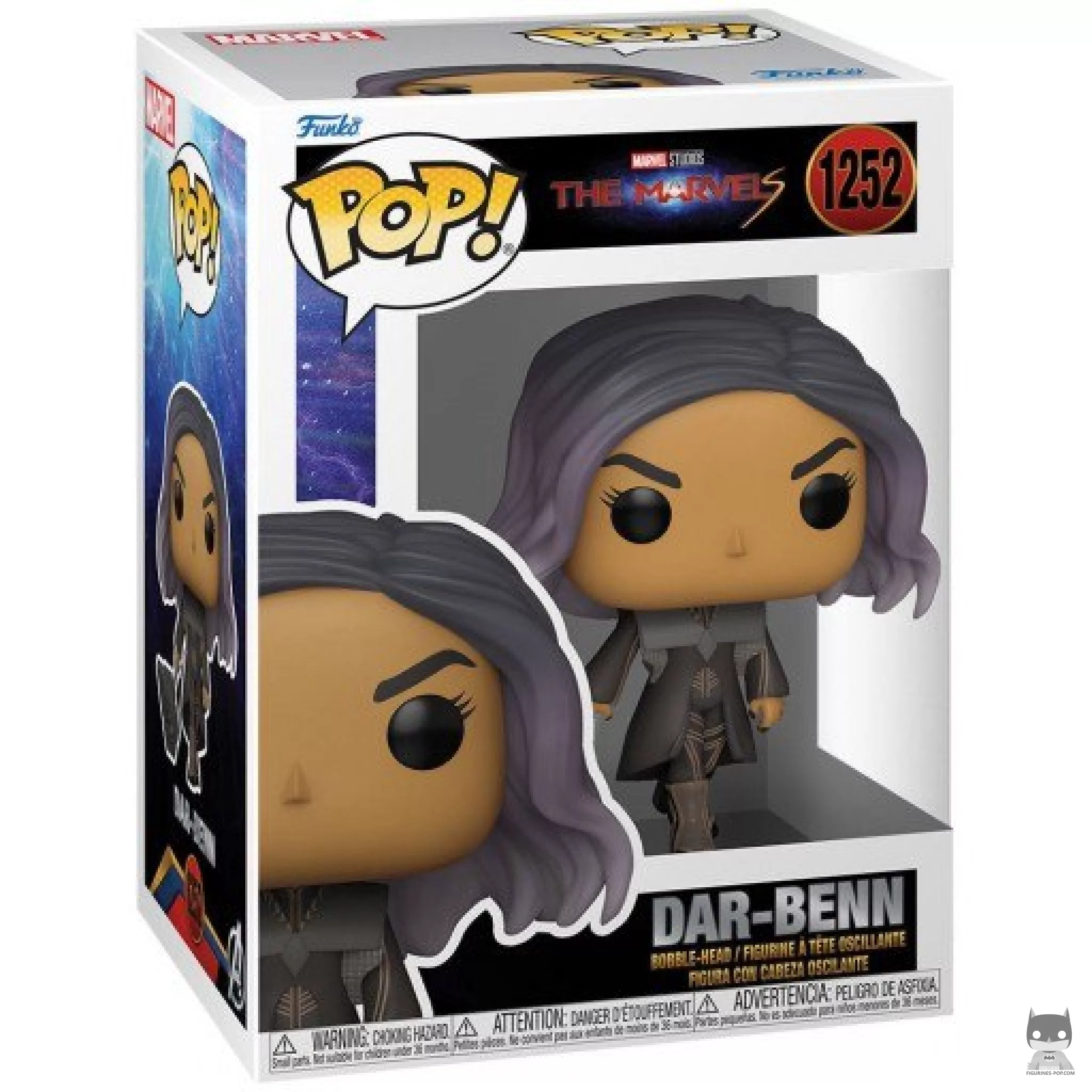 Figura Funko Pop! Dar-Benn en su caja