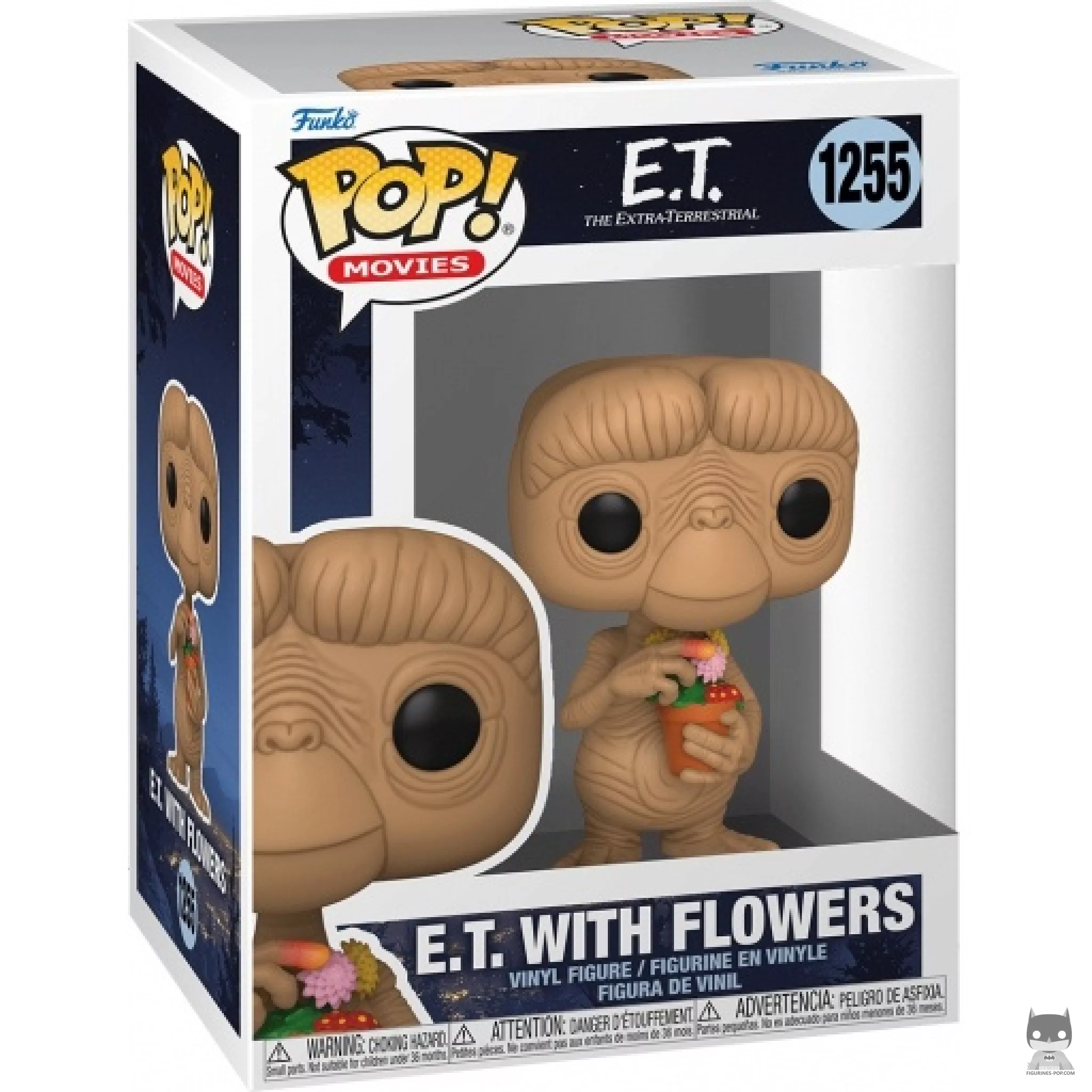 Figura Funko Pop! E.T. con flores en su caja