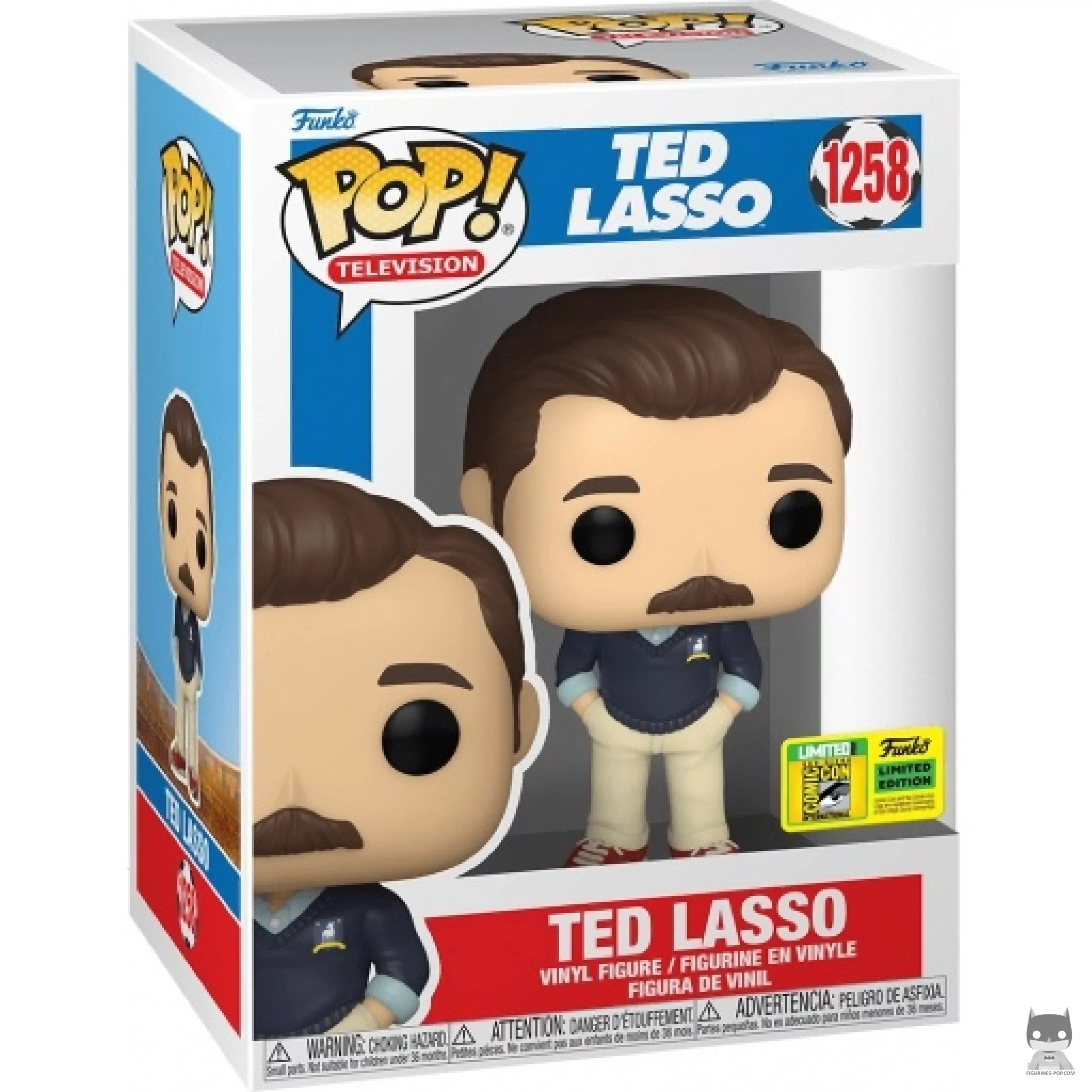 Figura Funko Pop! Ted Lasso en su caja