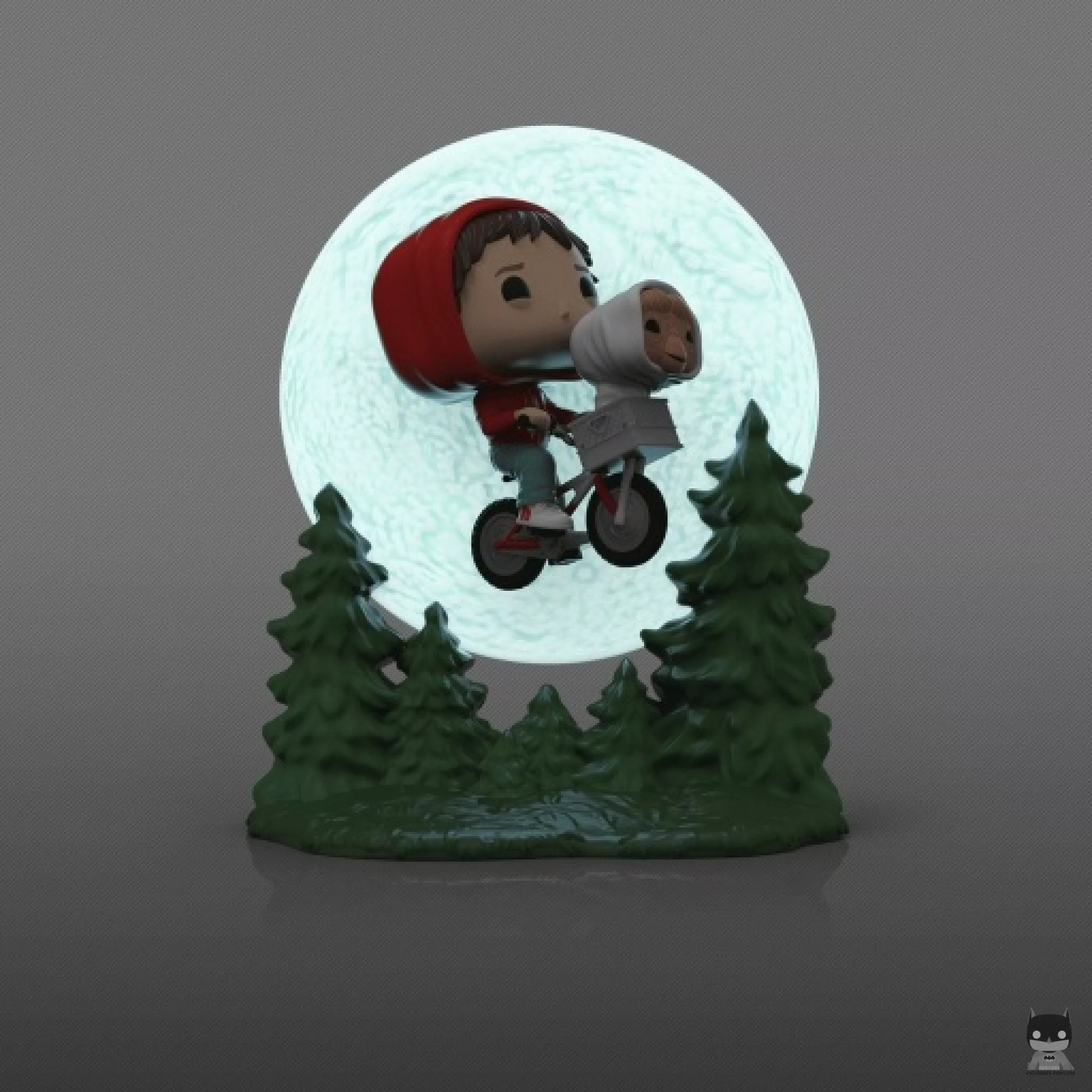 Figura Funko Pop! Elliott & E.T. volando en bici (Brilla en la oscuridad) (E.T., el extraterrestre)