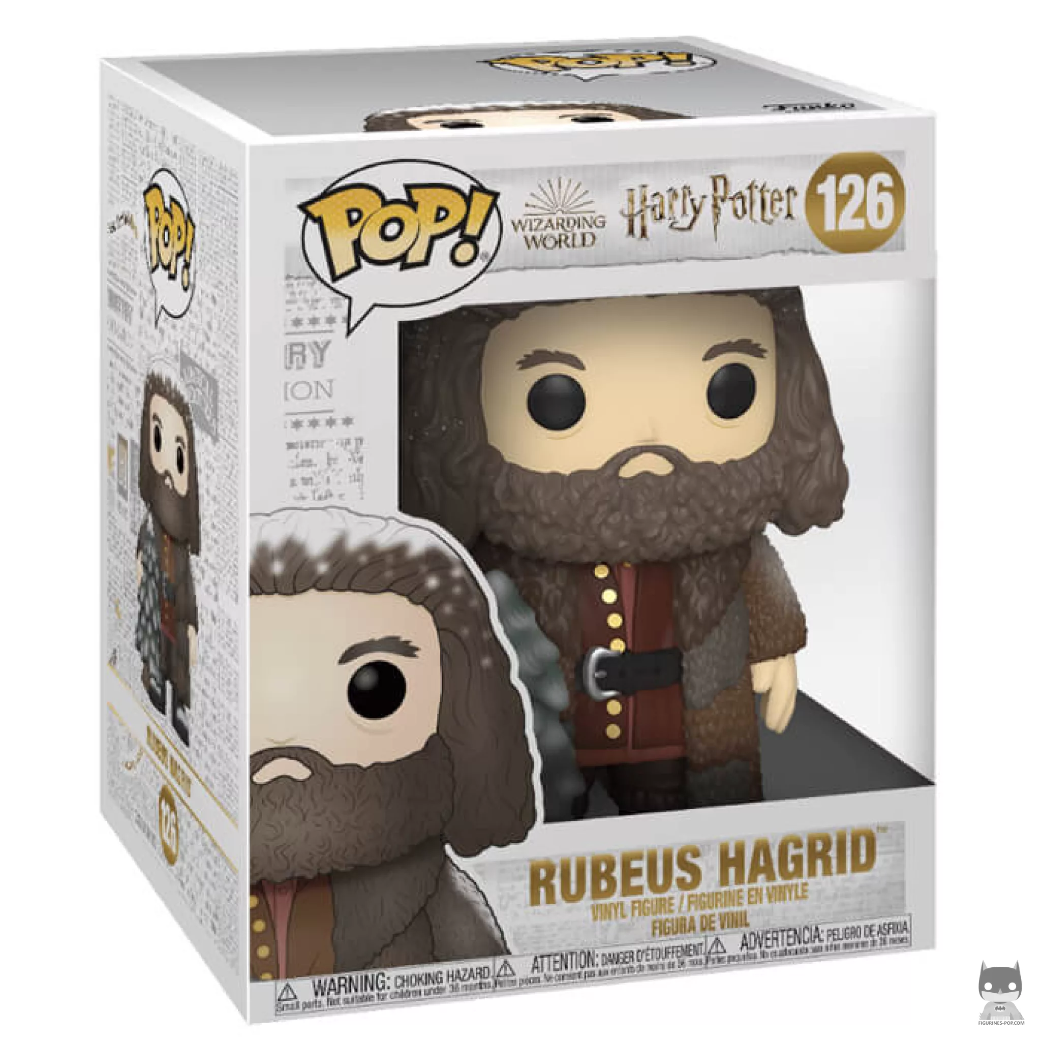 Figura Funko Pop! Rubeus Hagrid (Navidad) (Supersized 6'') en su caja