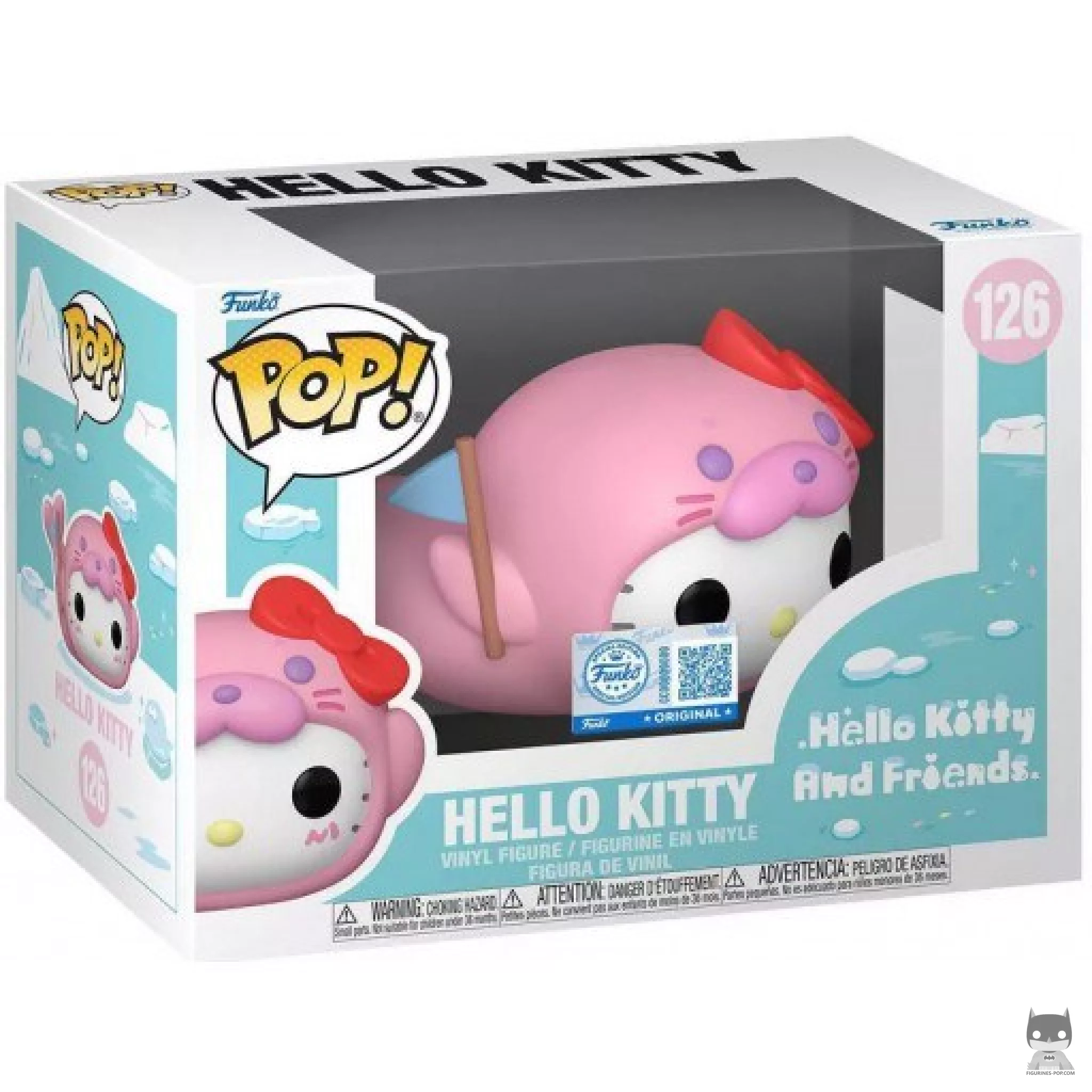 Figura Funko Pop! Hello Kitty (Cría de foca) en su caja