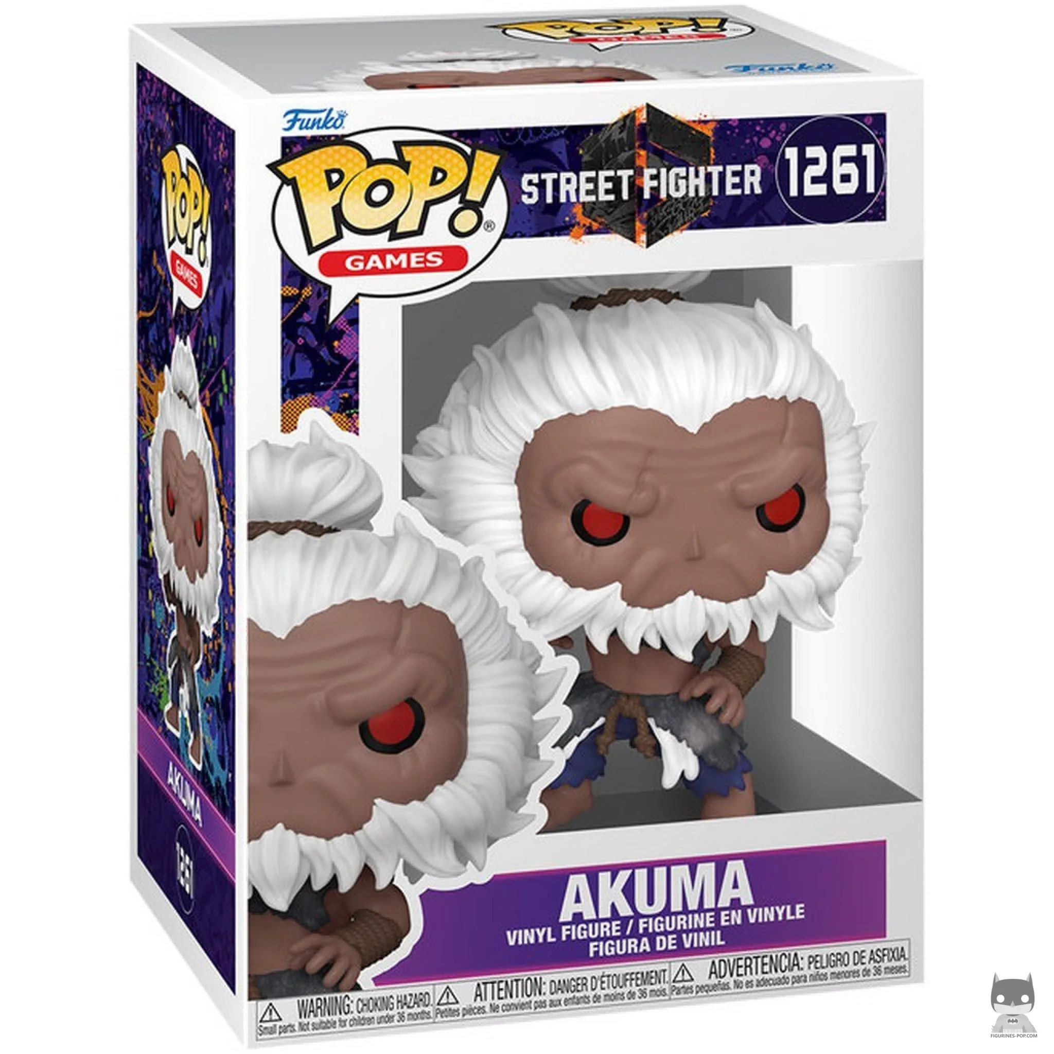 Figura Funko Pop! Akuma en su caja
