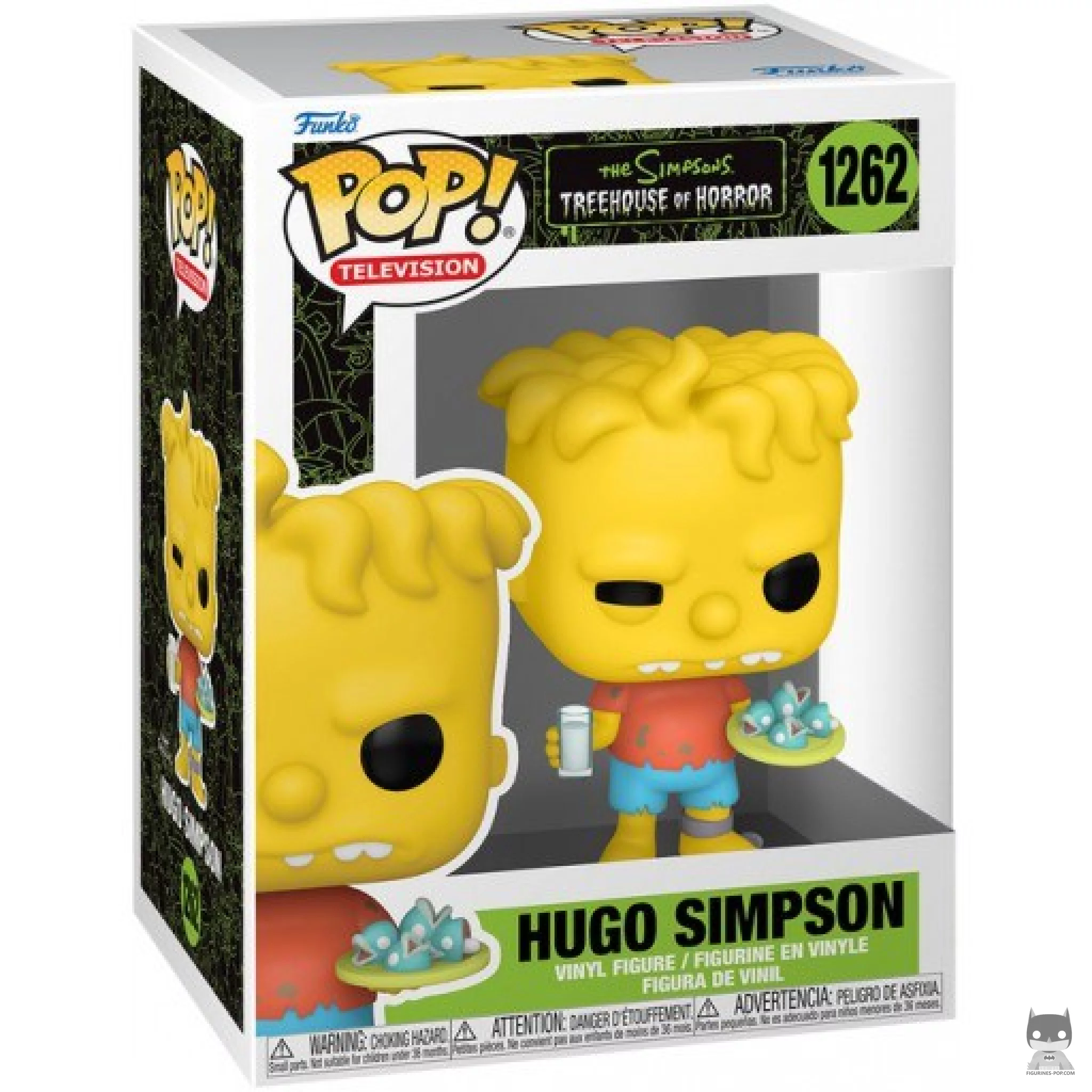 Figura Funko Pop! Bart gemelo Hugo Simpson en su caja