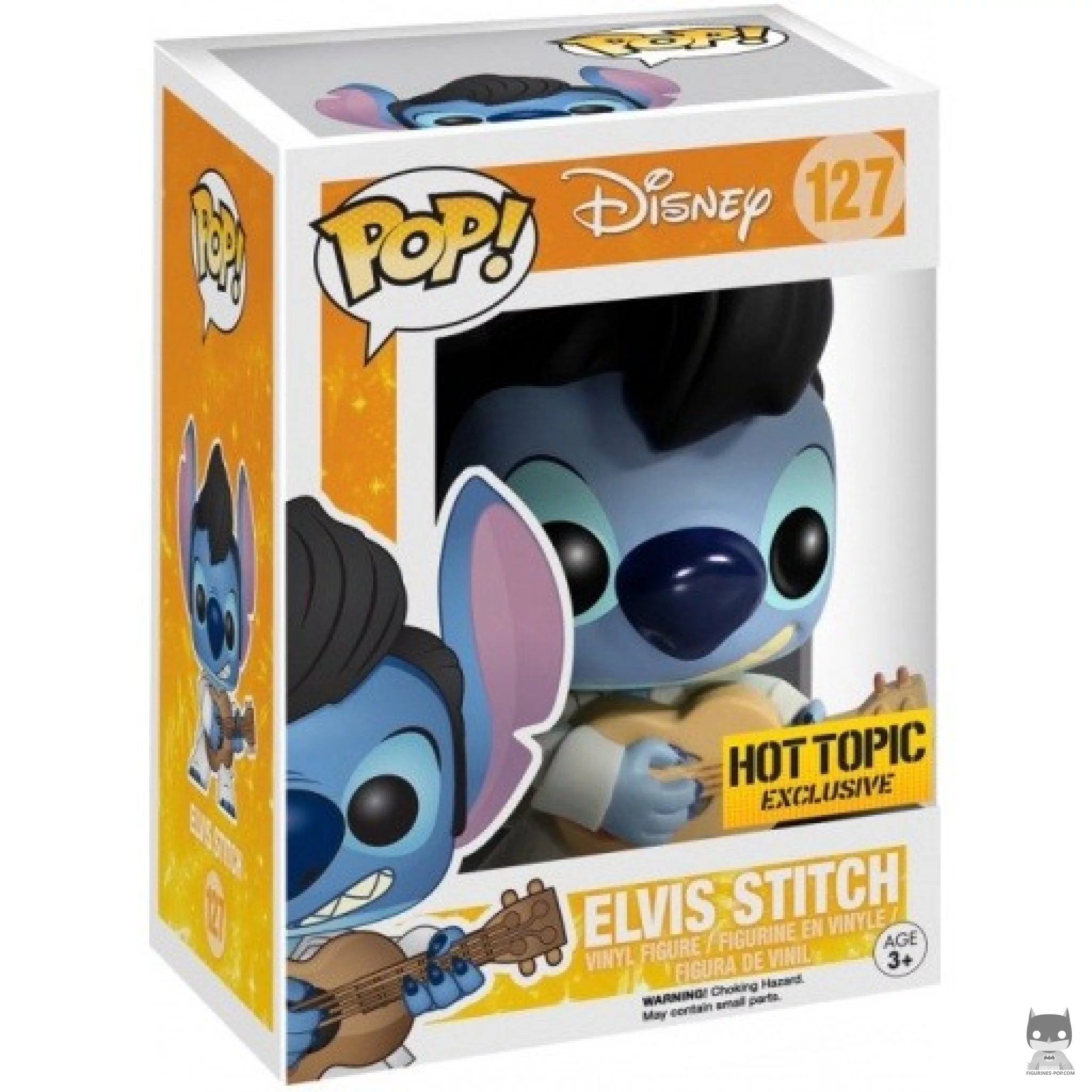 Figura Funko Pop! Stitch como Elvis en su caja