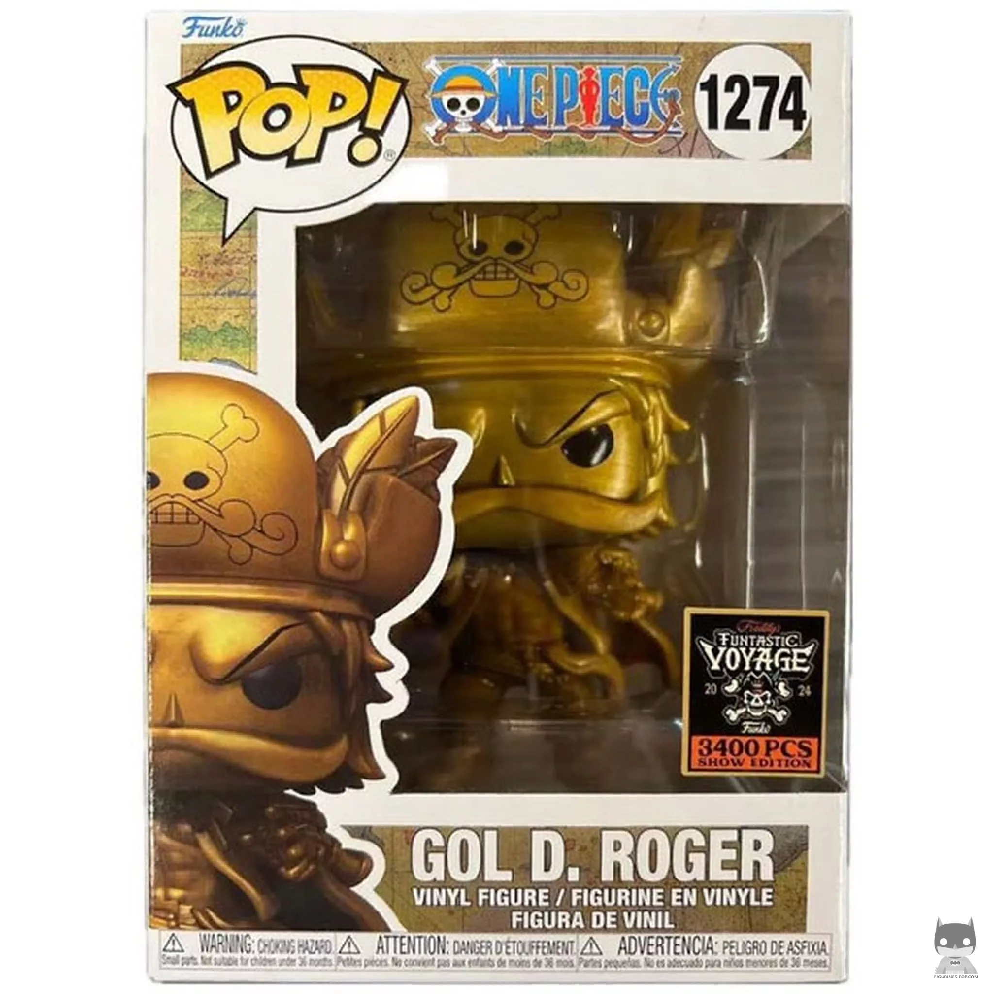 Figura Funko Pop! Gol D. Roger (Dorado) en su caja