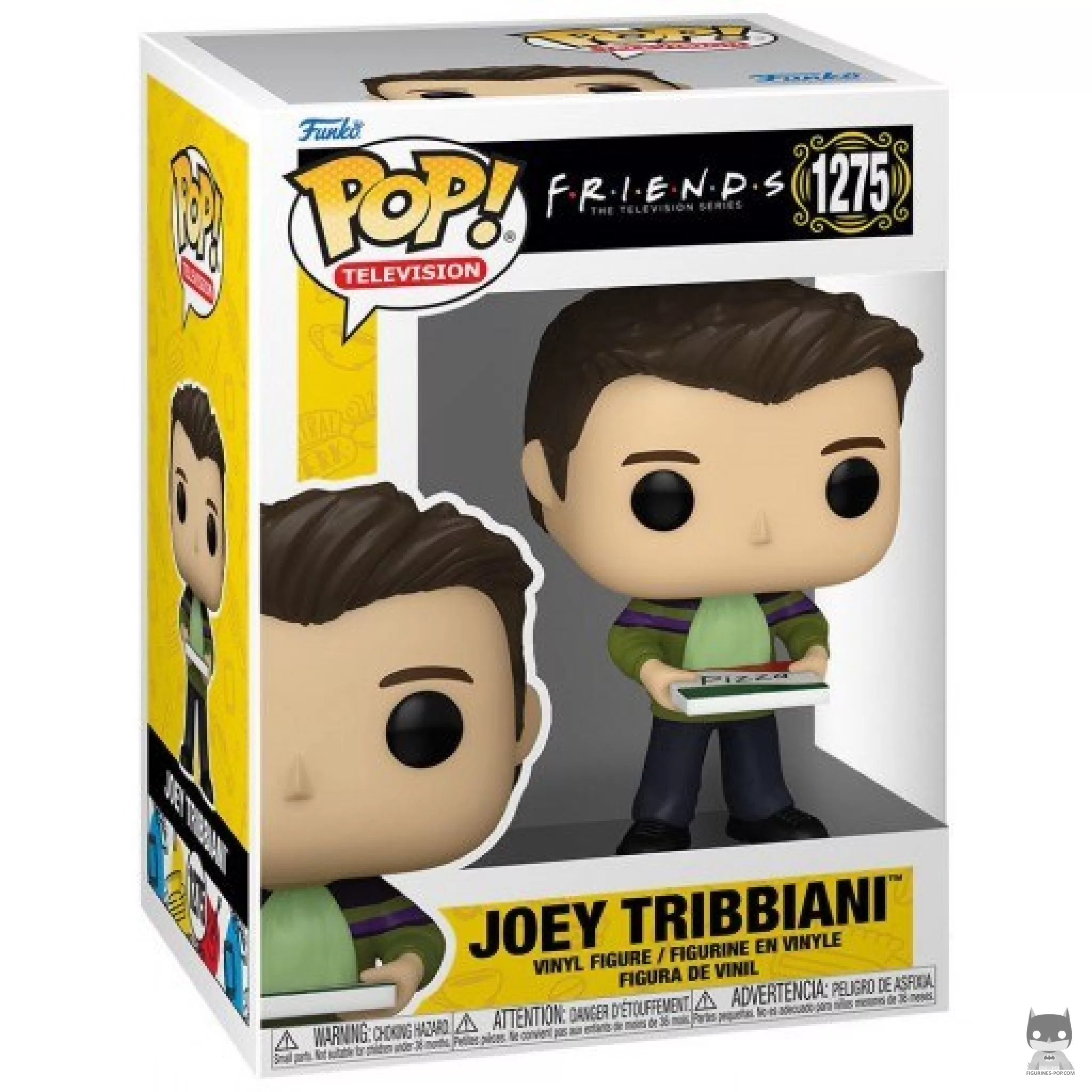 Figura Funko Pop! Joey Tribbiani con pizza en su caja