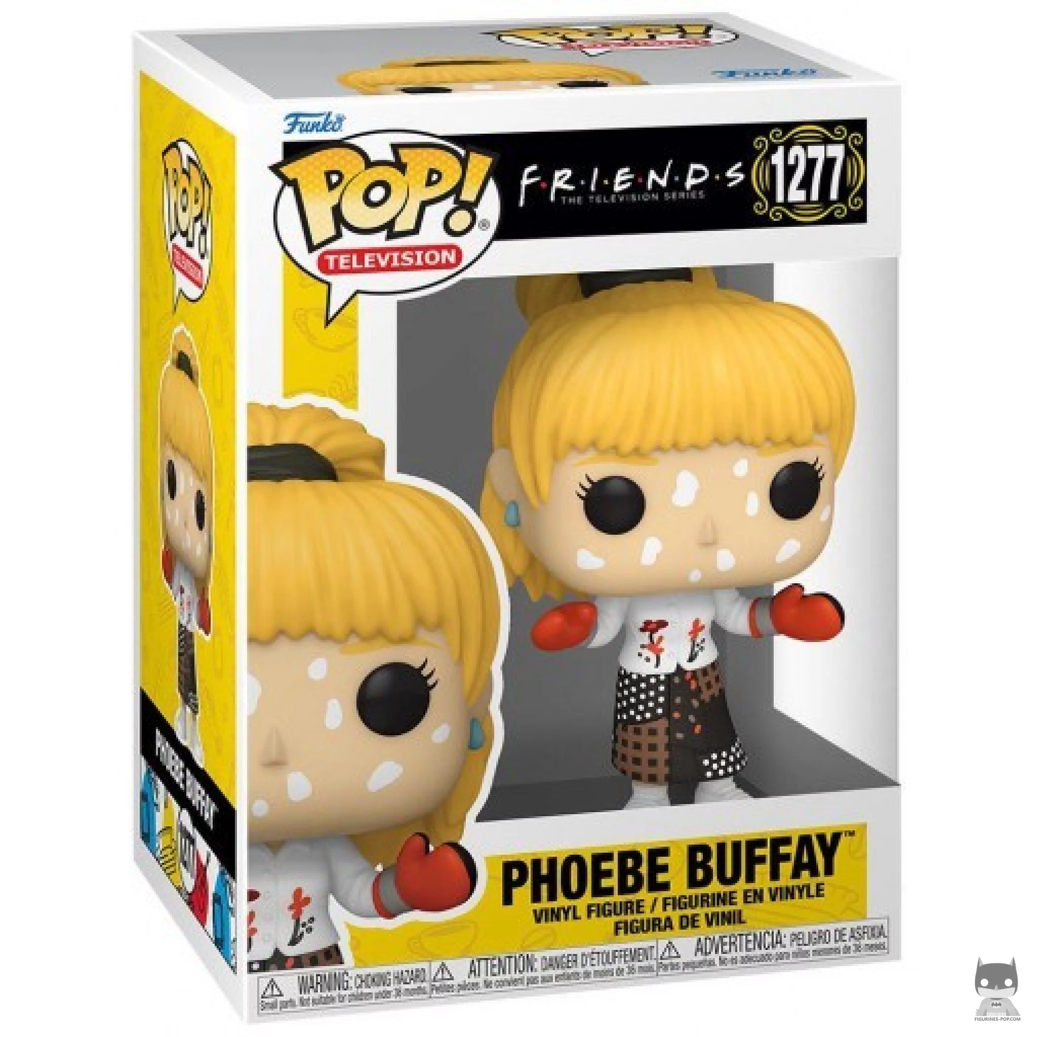 Figura Funko Pop! Phoebe Buffay con varicela en su caja