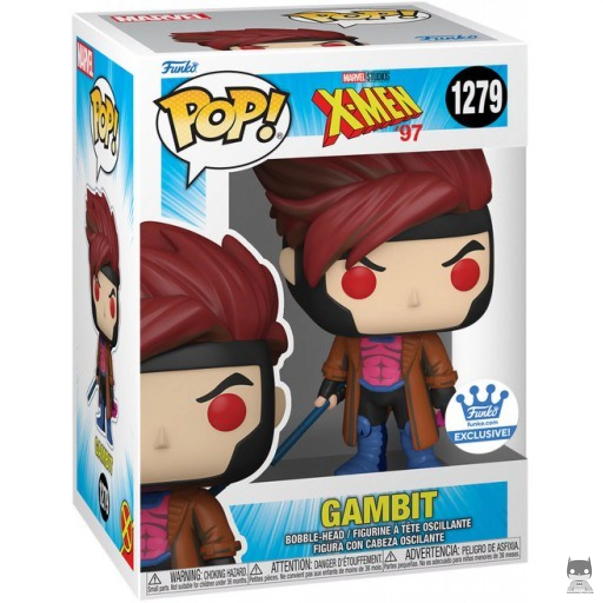 Figura Funko Pop! Gambit en su caja