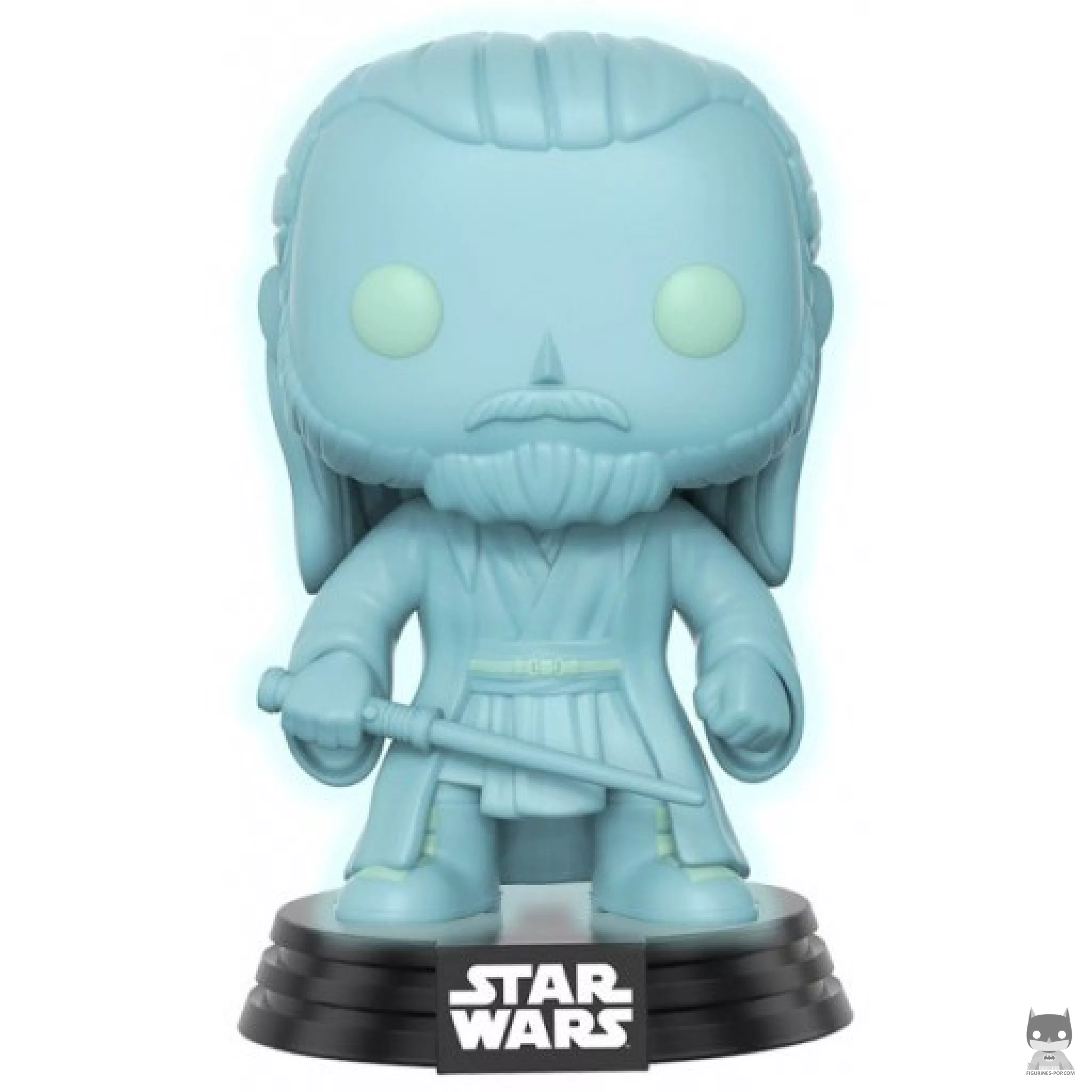 Figura Funko Pop! Qui Gon Jinn (Holográfico) (Star Wars: Episodio I, La amenaza fantasma)